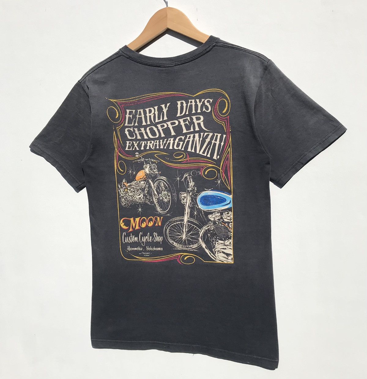 Japanese Brand Vintage Moon Eyes Custom Cycle Shop Shirt Moon Eyes Size US S / EU 44-46 / 1 - 3 Thumbnail