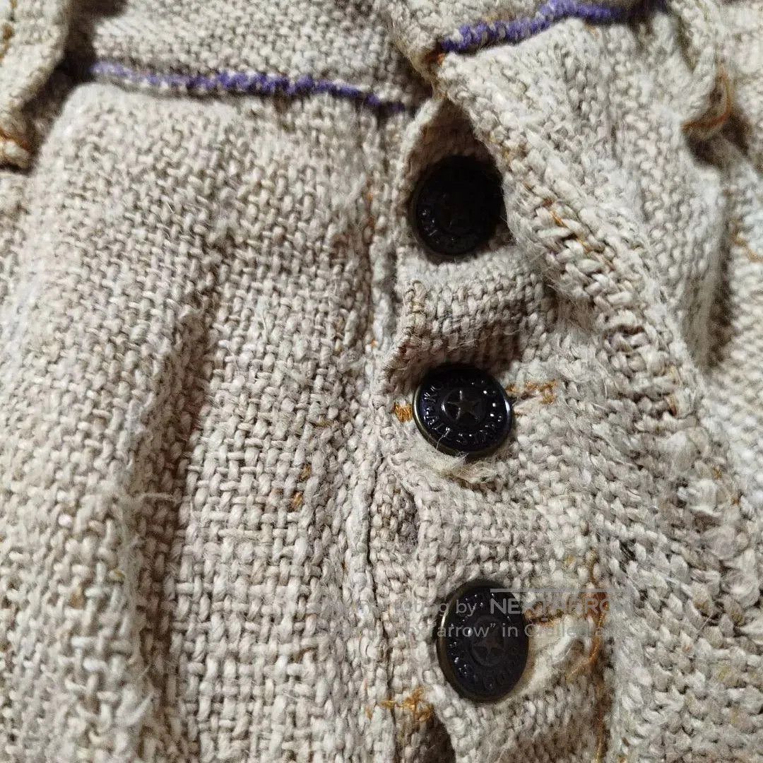 Noah handmade patchwork cotton-linen shorts. Size US 30 / EU 46 - 7 Thumbnail