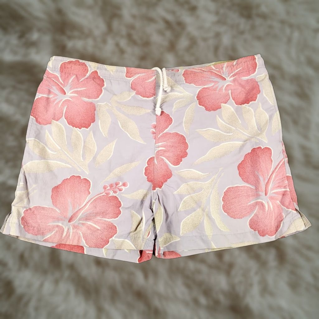 Tommy Bahama Tommy Bahama Shorts Mens Medium Pink Floral Beach Trunks Size US 31 - 1 Thumbnail