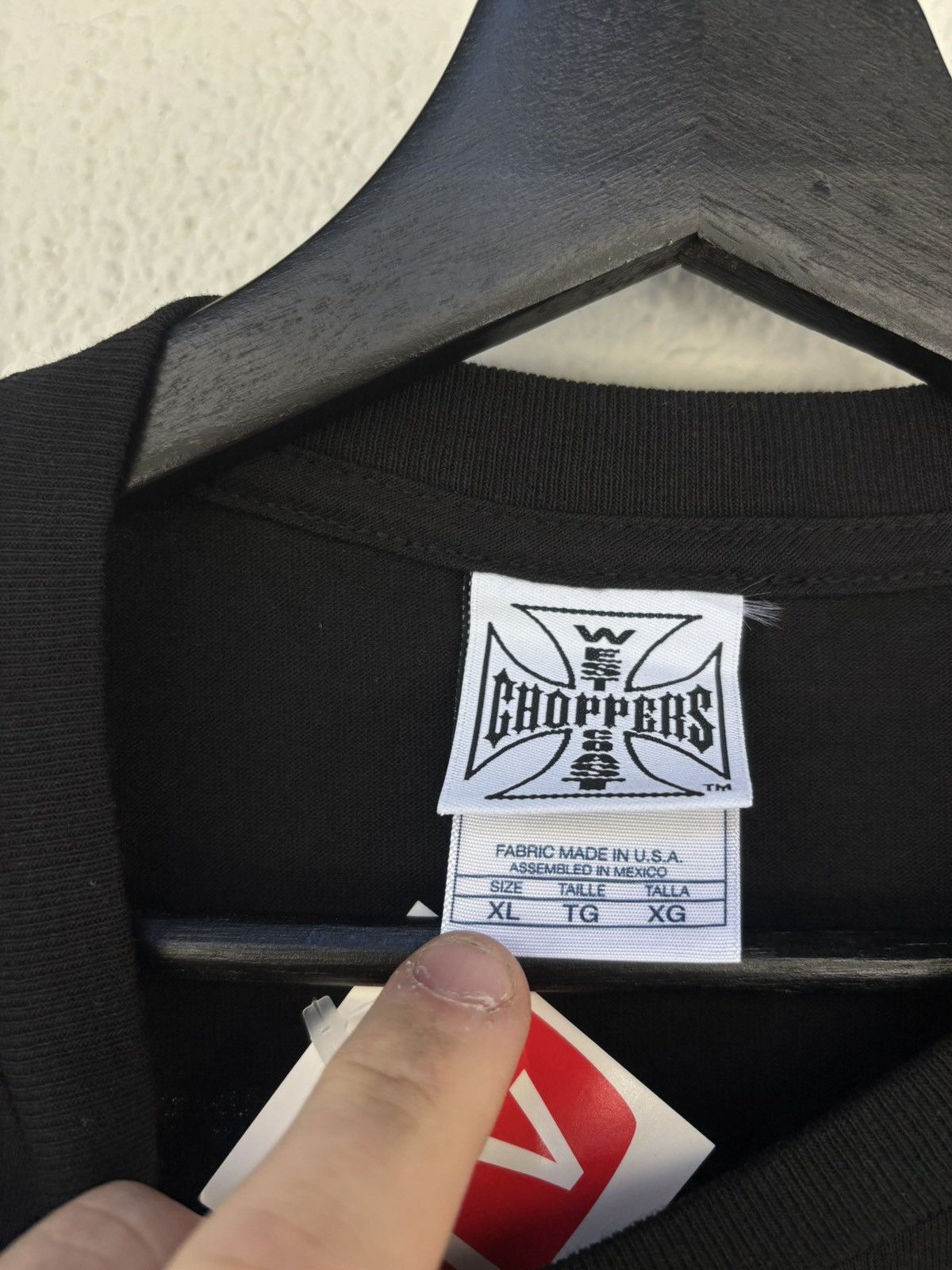 West Coast Choppers Deadstock choppers tag black and white WCC long sleeve Size US XL / EU 56 / 4 - 4 Thumbnail