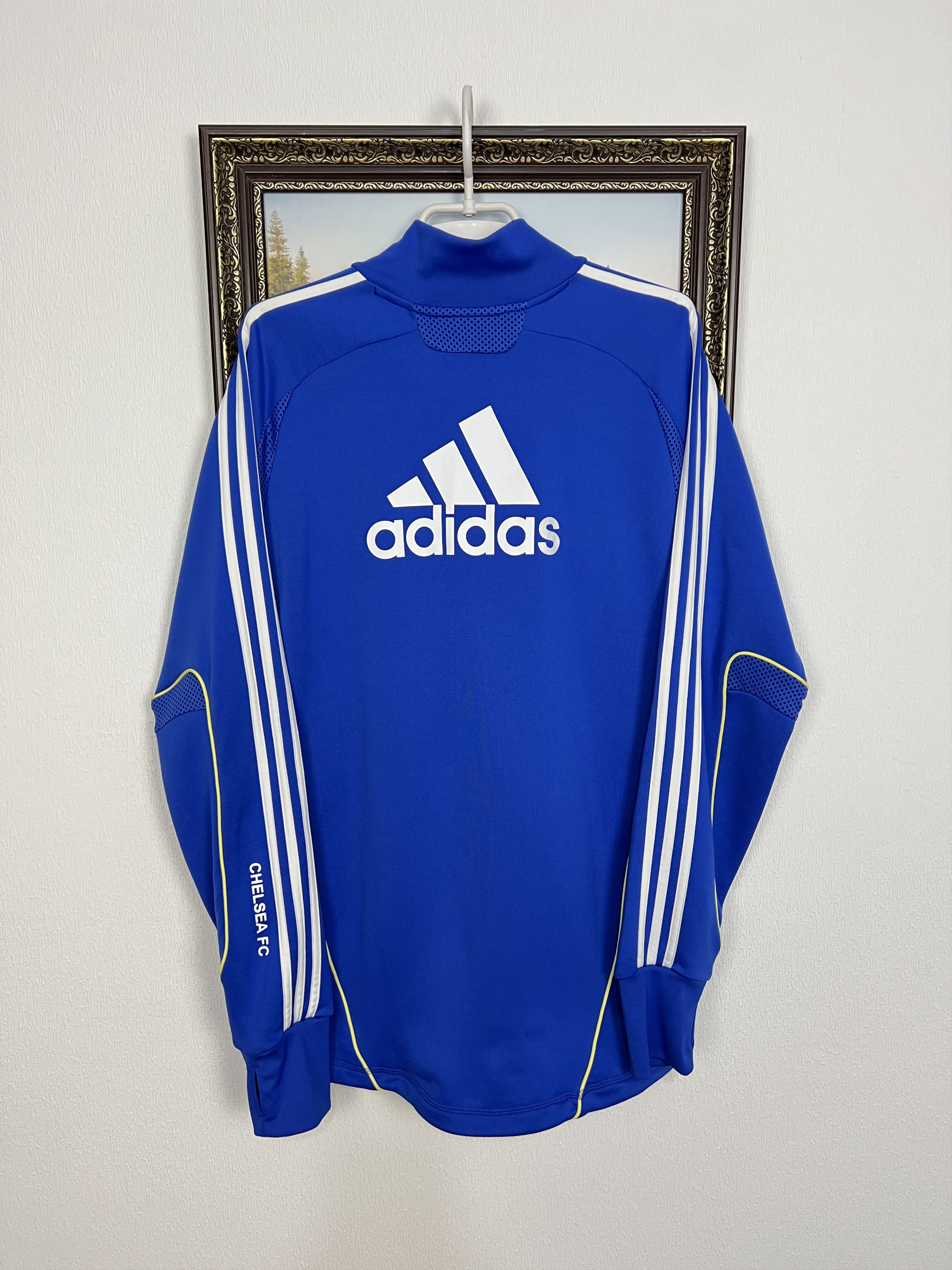 Adidas Chelsea Football Player Train Sweatshirt Track Top Jacket Size US L / EU 52-54 / 3 - 10 Thumbnail