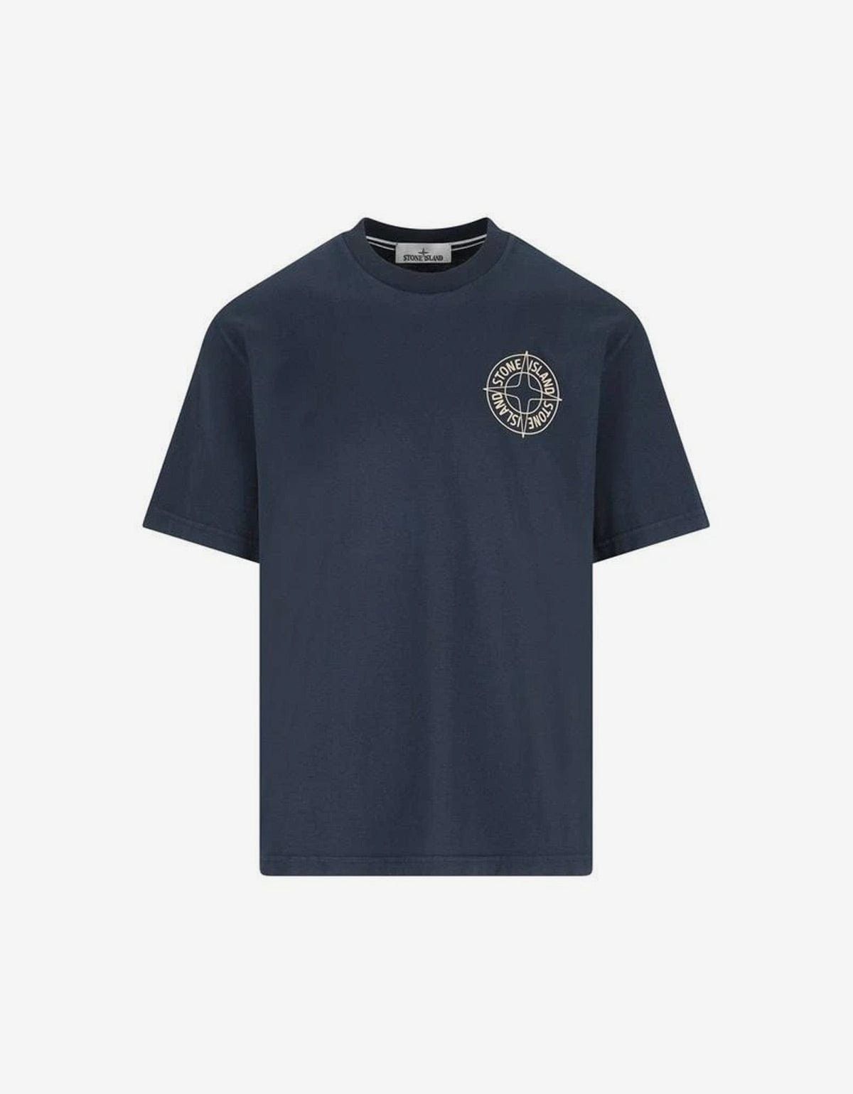 Stone Island Stone Island Blue Outline Compass Print T-Shirt Size US M / EU 48-50 / 2 - 1 Preview