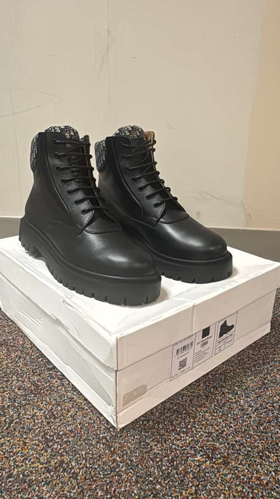 Dior o1rshd1 Q:2 / Oblique jacquard Explorer III Ankle Boot black Size US 12 / EU 45 - 18 Thumbnail
