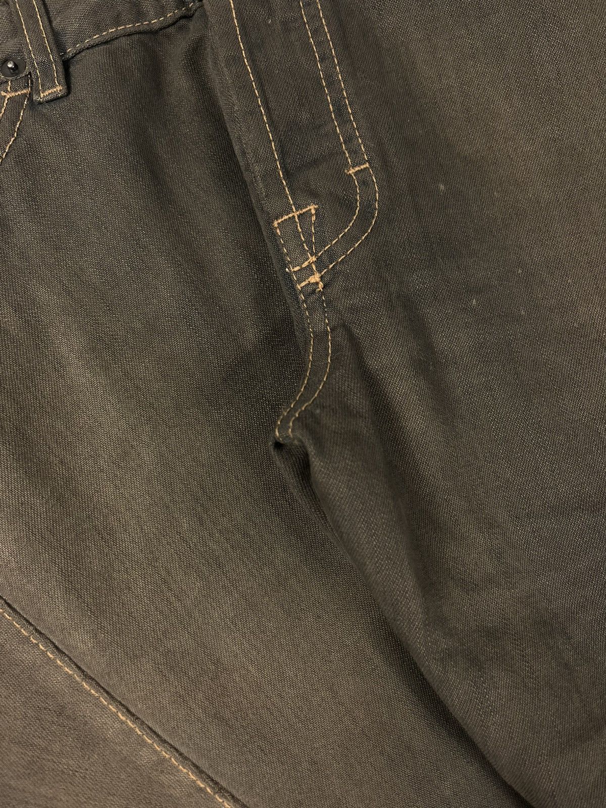 Rick Owens Rick Owens - FW06 Sanded Spiral Cut Flared Denim Size US 30 / EU 46 - 2 Thumbnail