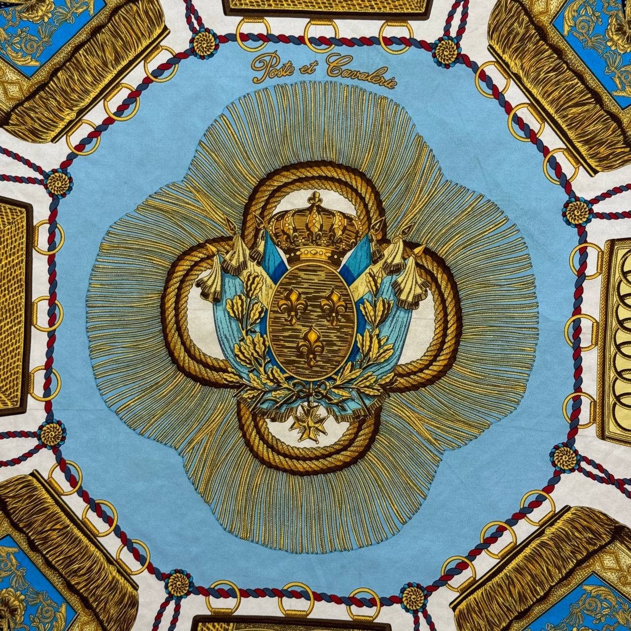 Hermes Hermes “Poste et Cavalerie” by J. Metz Silk Scarf Size ONE SIZE - 4 Thumbnail