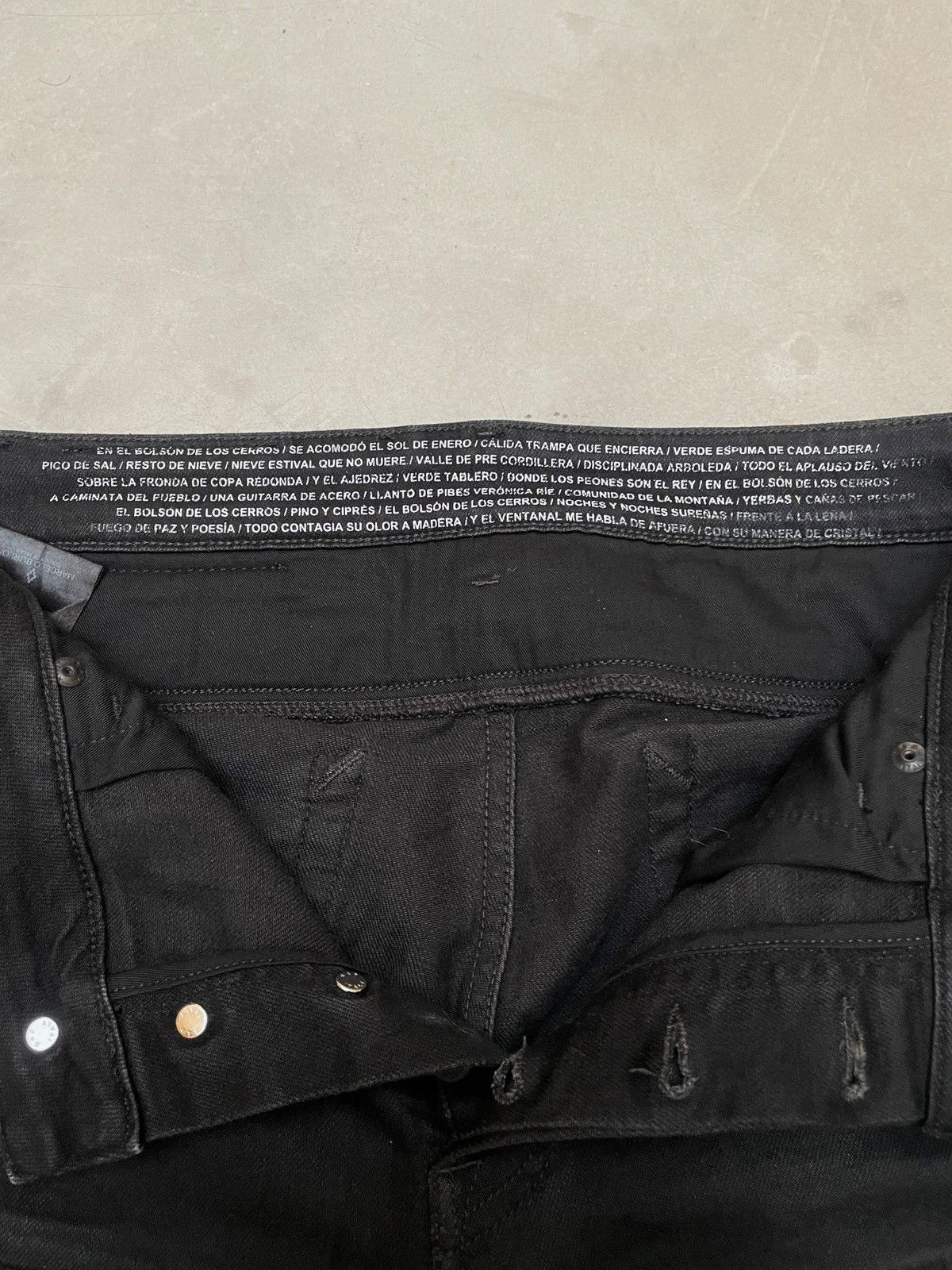 Marcelo Burlon Marcelo Burlon Distressed Black Denim Jeans 30 Italy Size US 30 / EU 46 - 9 Thumbnail