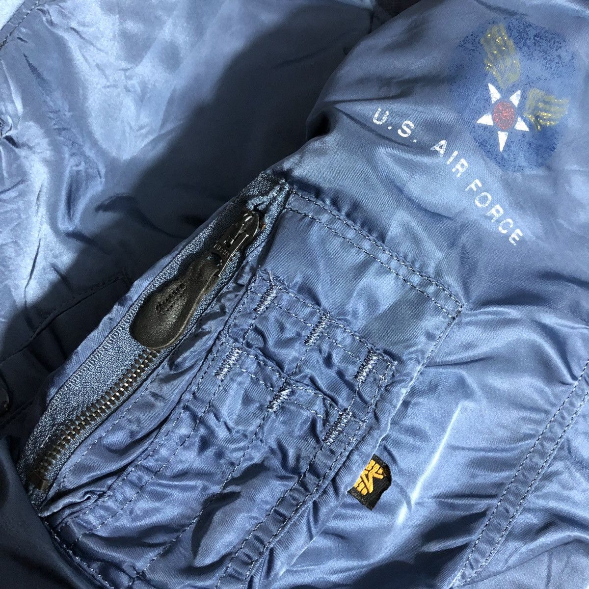 Alpha Industries Vtg Usaf ma1 flying jacket man alpha industries Size US M / EU 48-50 / 2 - 10 Thumbnail
