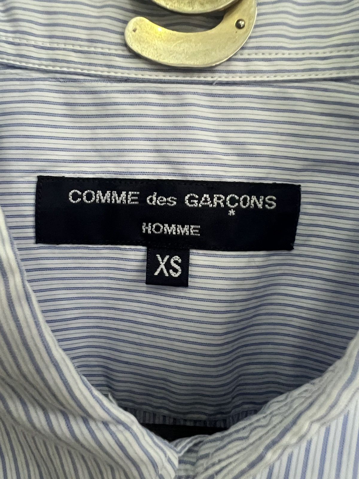 Comme des Garcons Homme FW18 Comme des Garçons Homme Patchwork Twill Striped Shirt Size US S / EU 44-46 / 1 - 6 Thumbnail