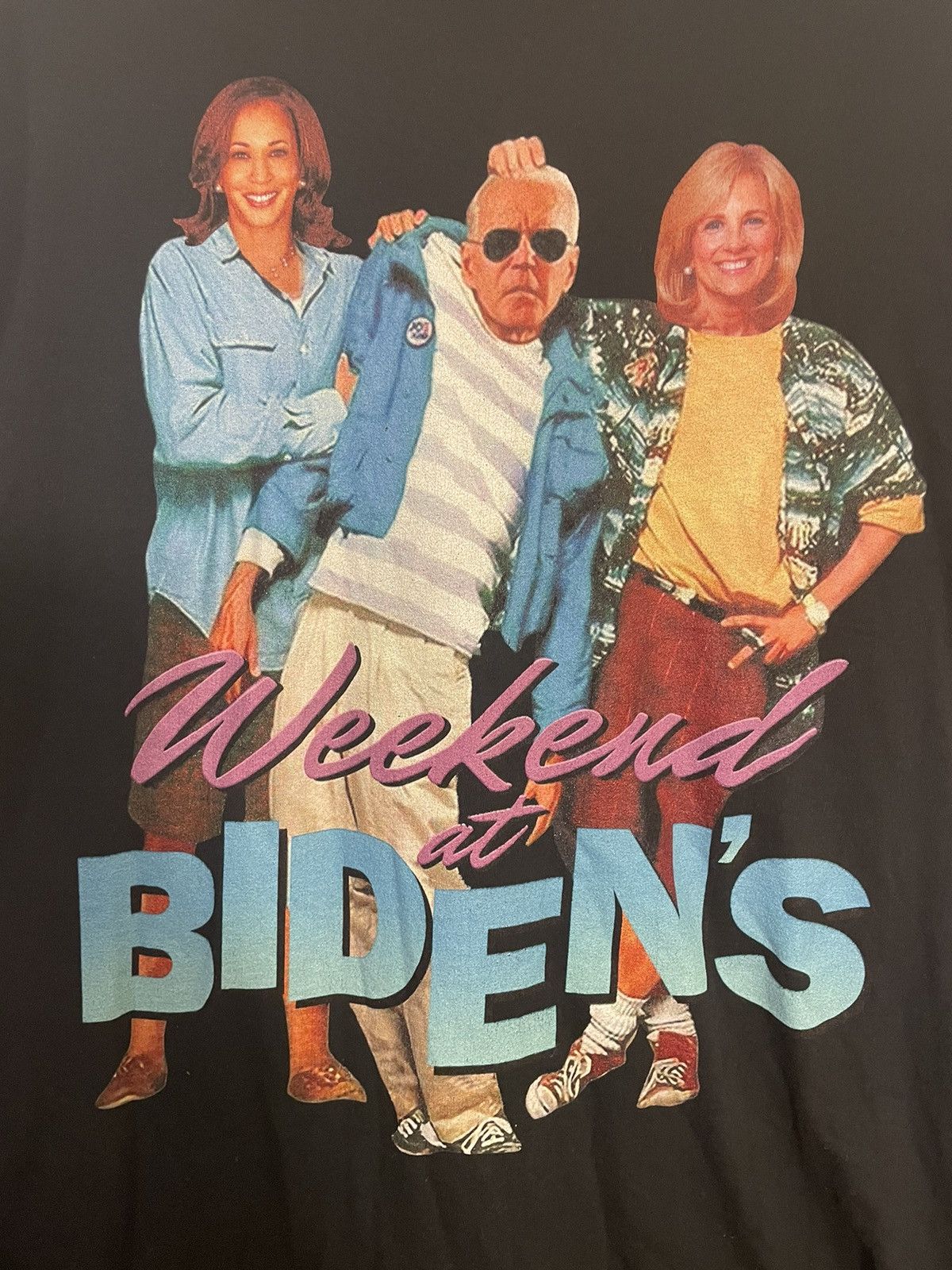 Vintage Men’s Large Black Biden Graphic Tee Size US L / EU 52-54 / 3 - 4 Thumbnail