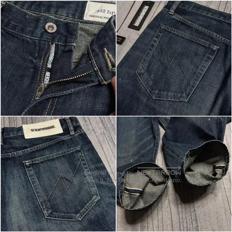 Neighborhood Neighborhood size XL 23AW DP-BASIC Basic Washed Denim Jean Size US 27 - 4 Thumbnail
