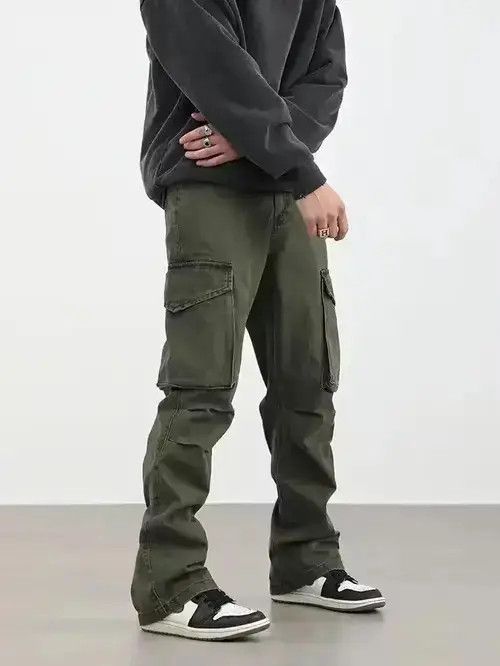 VIBE fade distressed function pleated cargo pants Size US 32 / EU 48 - 2 Thumbnail