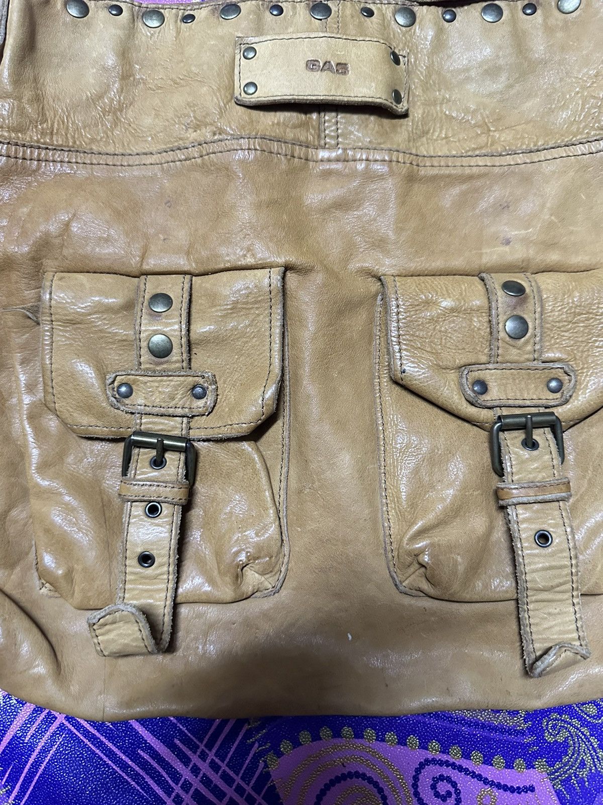 GAS Gas Leather sling bag Size ONE SIZE - 6 Thumbnail