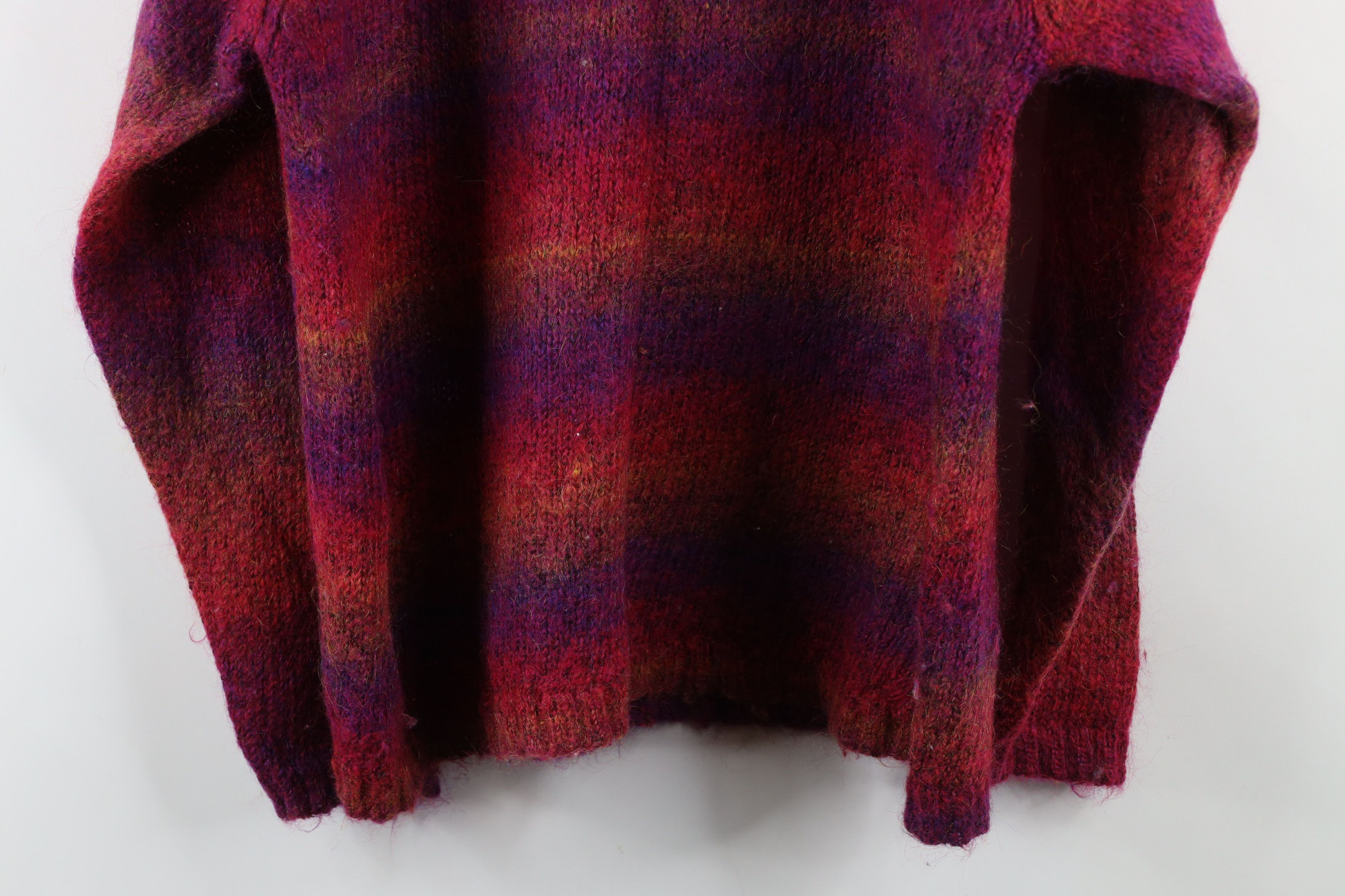 Vintage Vintage 90s Streetwear Wool Blend Marled Mock Neck Sweater Size L / US 10 / IT 46 - 8 Thumbnail