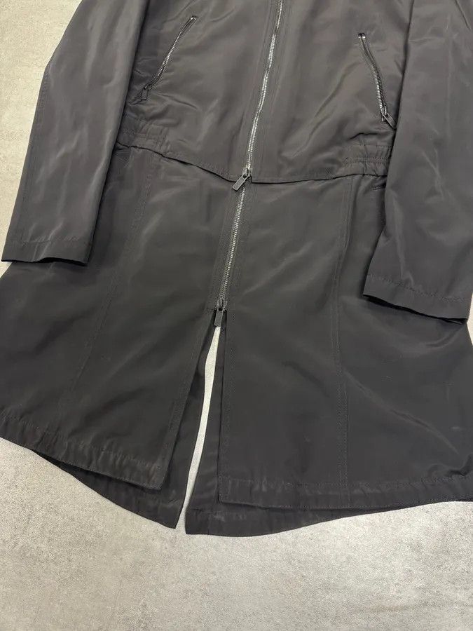 Emporio Armani FW2012 Emporio Armani Full Zip Black Nylon Long Jacket Size US S / EU 44-46 / 1 - 4 Thumbnail