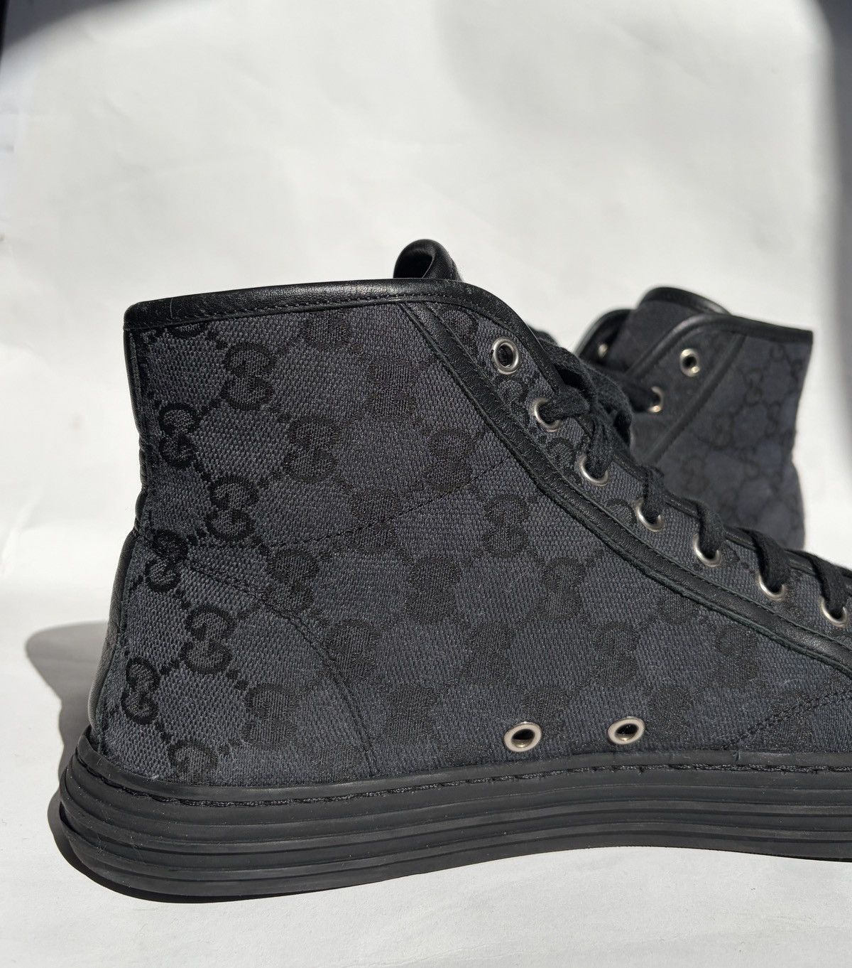 Gucci Gucci GG Monogram High-top Sneakers Size US 8 / EU 41 - 11 Thumbnail