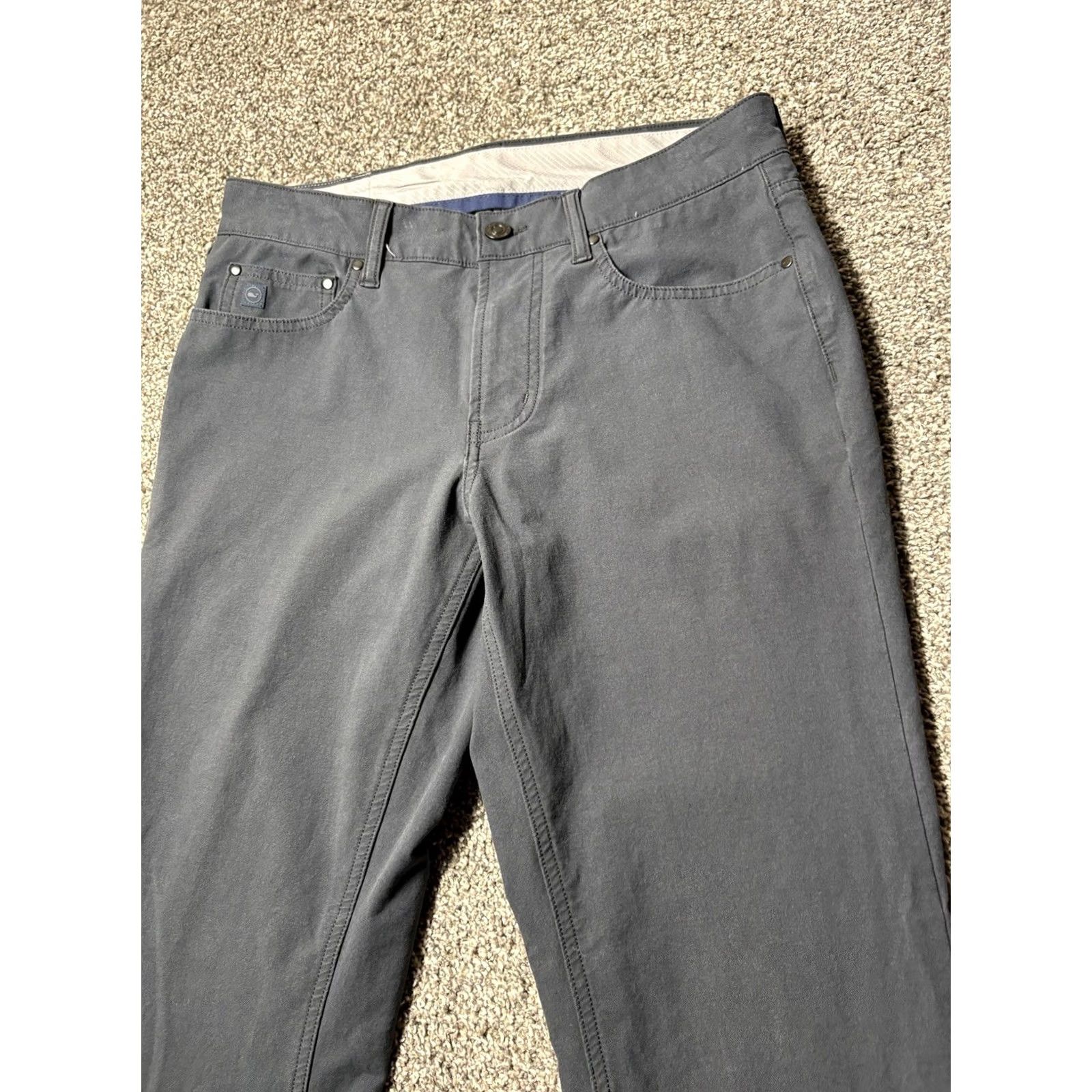Vineyard Vines Vineyard Vines On-The-Go Pants Mens 30x32 Black OTG Stretch Chino Travel Casual Size US 30 / EU 46 - 4 Thumbnail