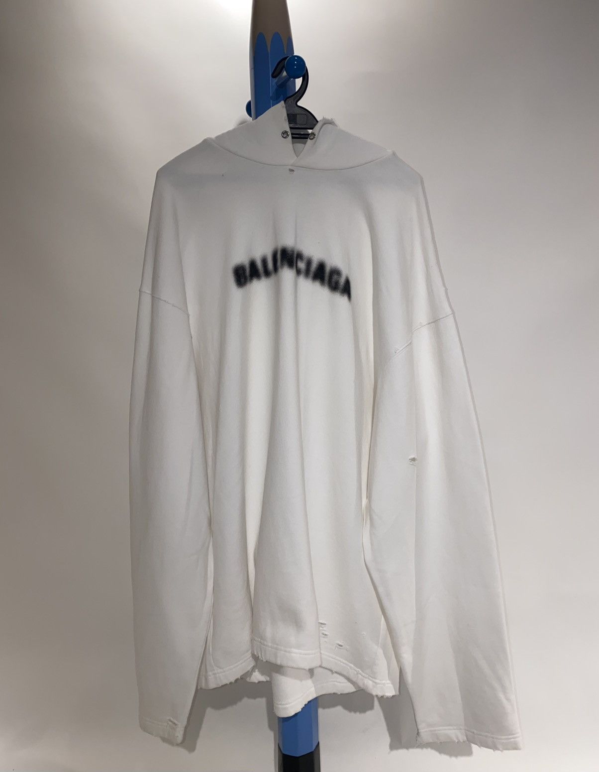 Balenciaga BALENCIAGA Blurred Logo Oversized Distressed
