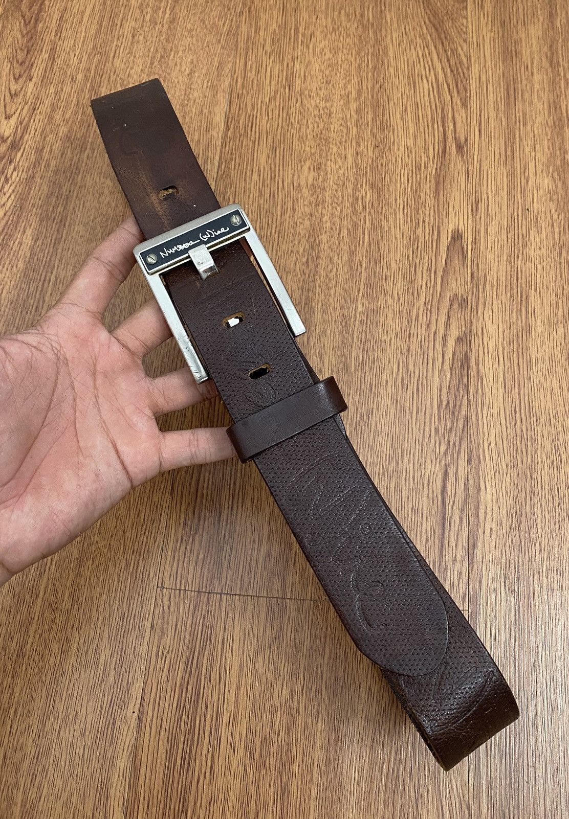 Japanese Brand Number (N)ine leather belt Size ONE SIZE - 3 Thumbnail