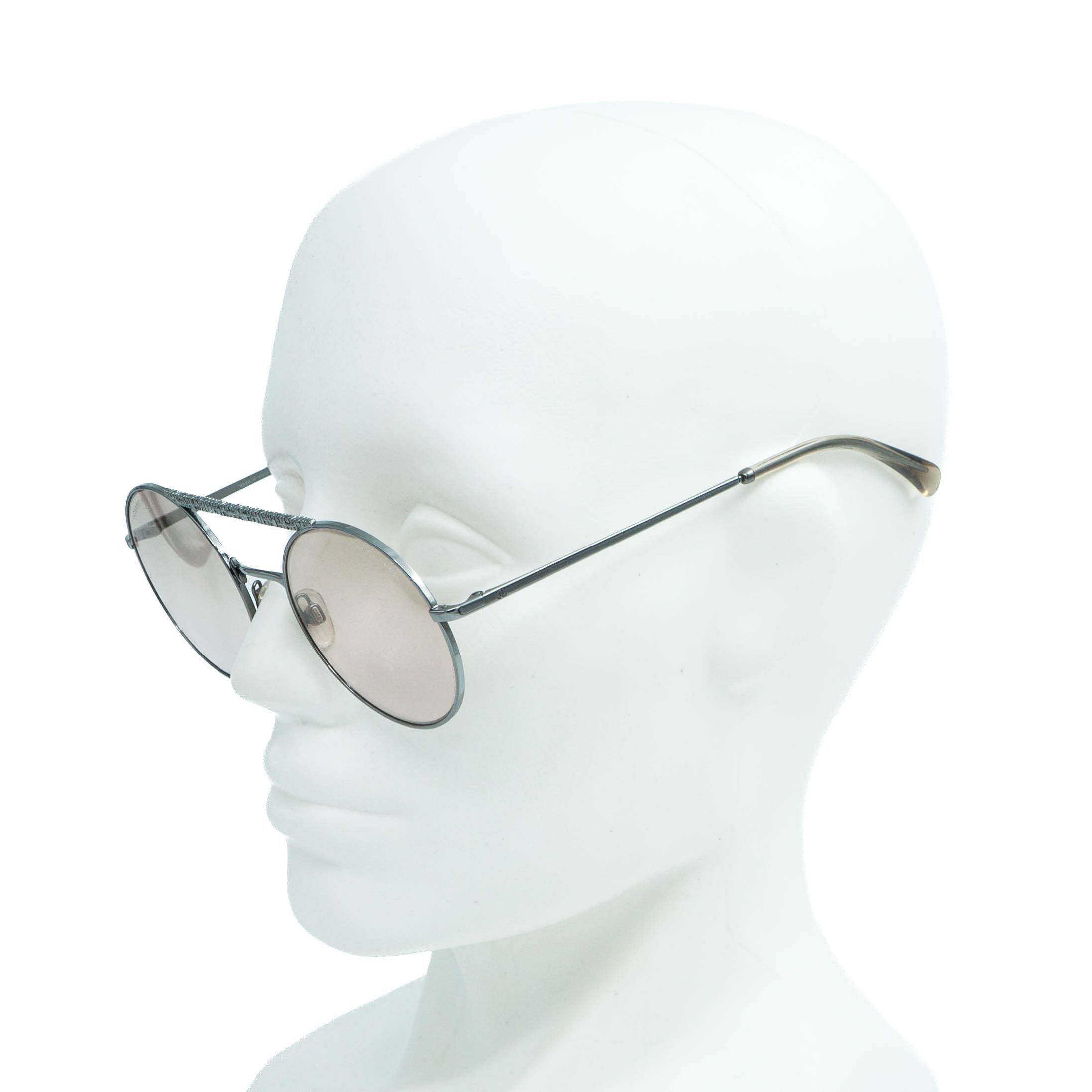 Chanel CHANEL 4232 Silver Round Sunglasses Grailed