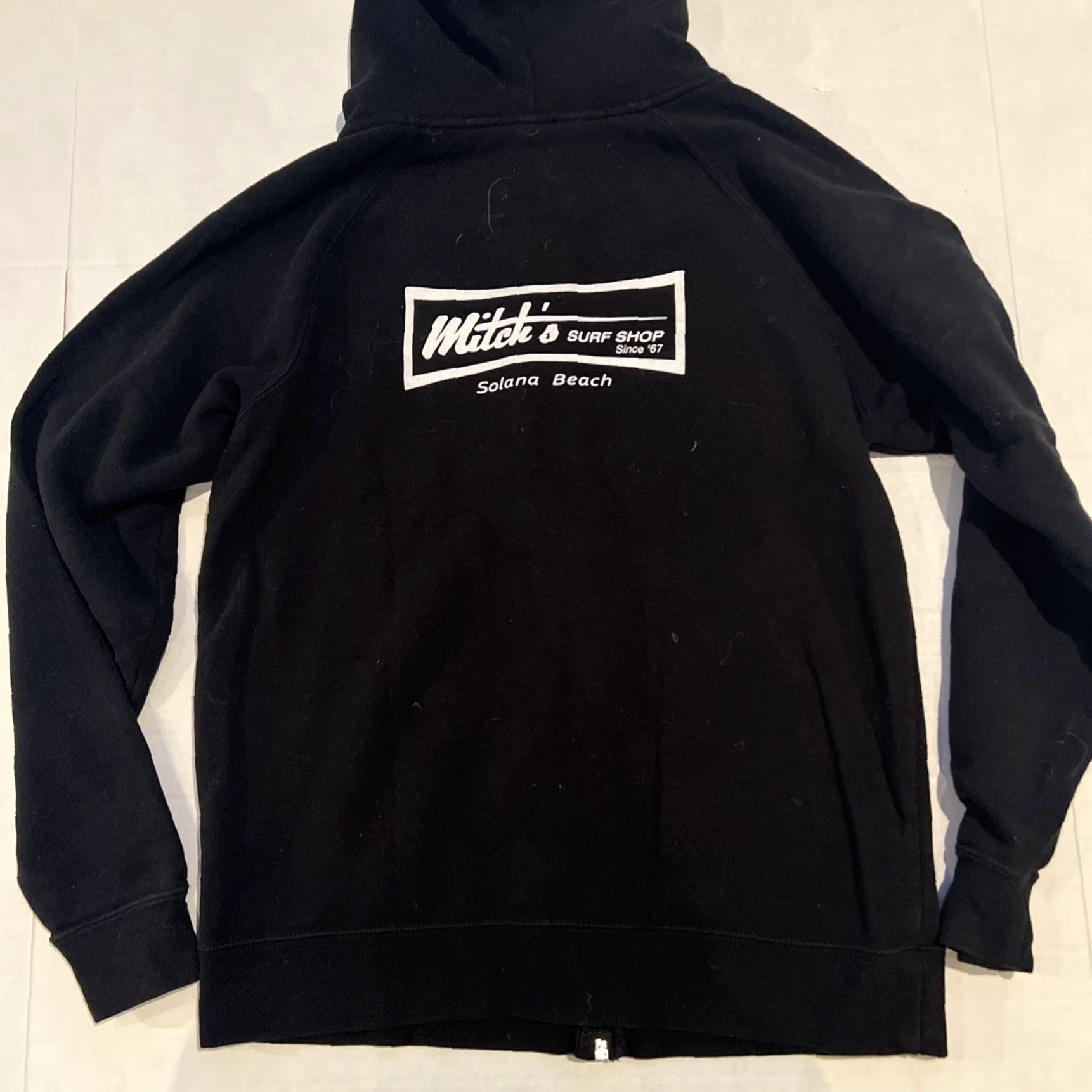 Vintage VINTAGE Mitch’s Surf Shop Logo Solana Beach Zip-Up Hoodie Small Black Men's Hoodie Size US S / EU 44-46 / 1 - 2 Thumbnail