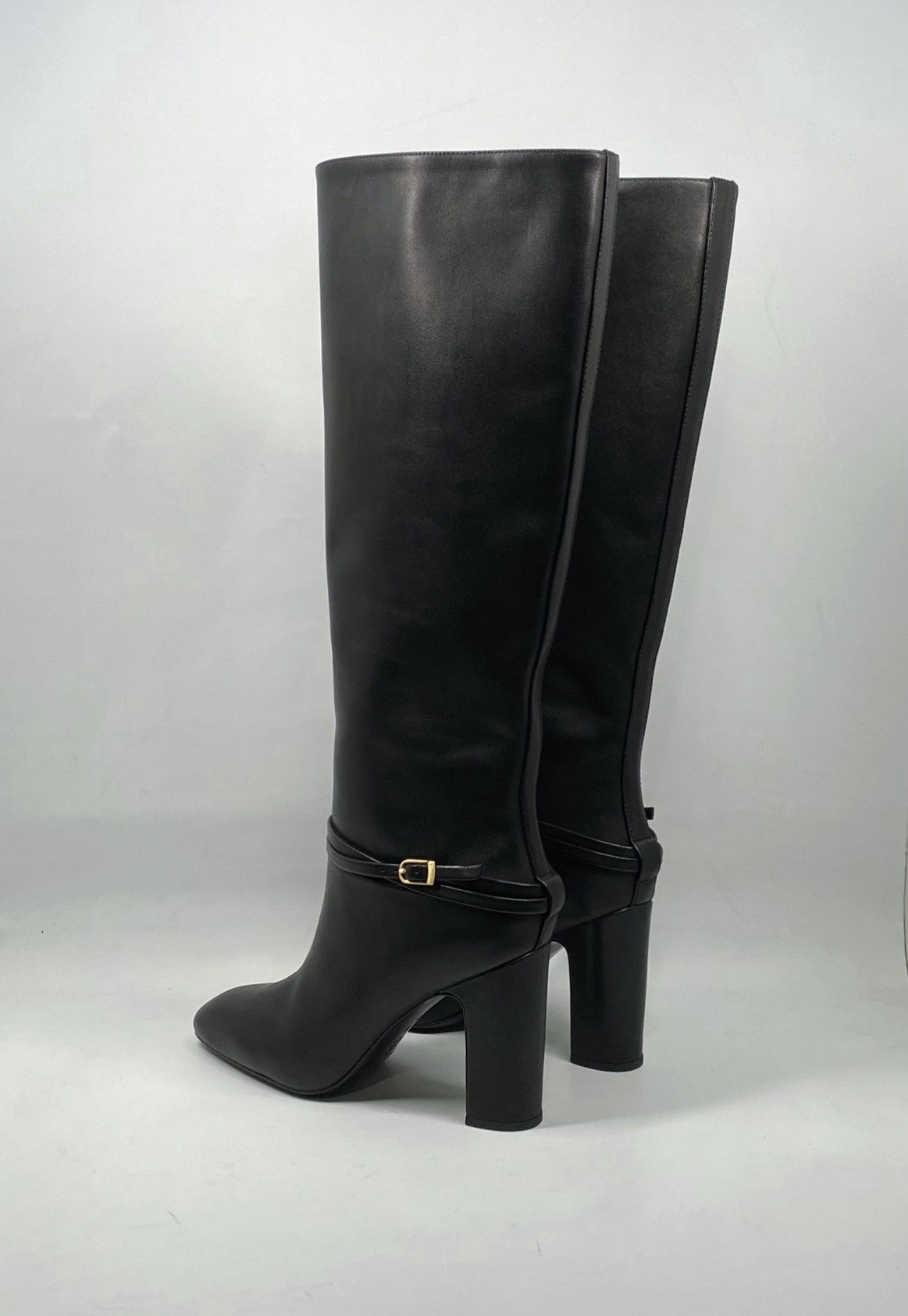 Loeffler Randall Loeffler Randall Solana Leather Buckle Knee Boots size 8.5 Size US 8.5 / IT 38.5 - 8 Thumbnail