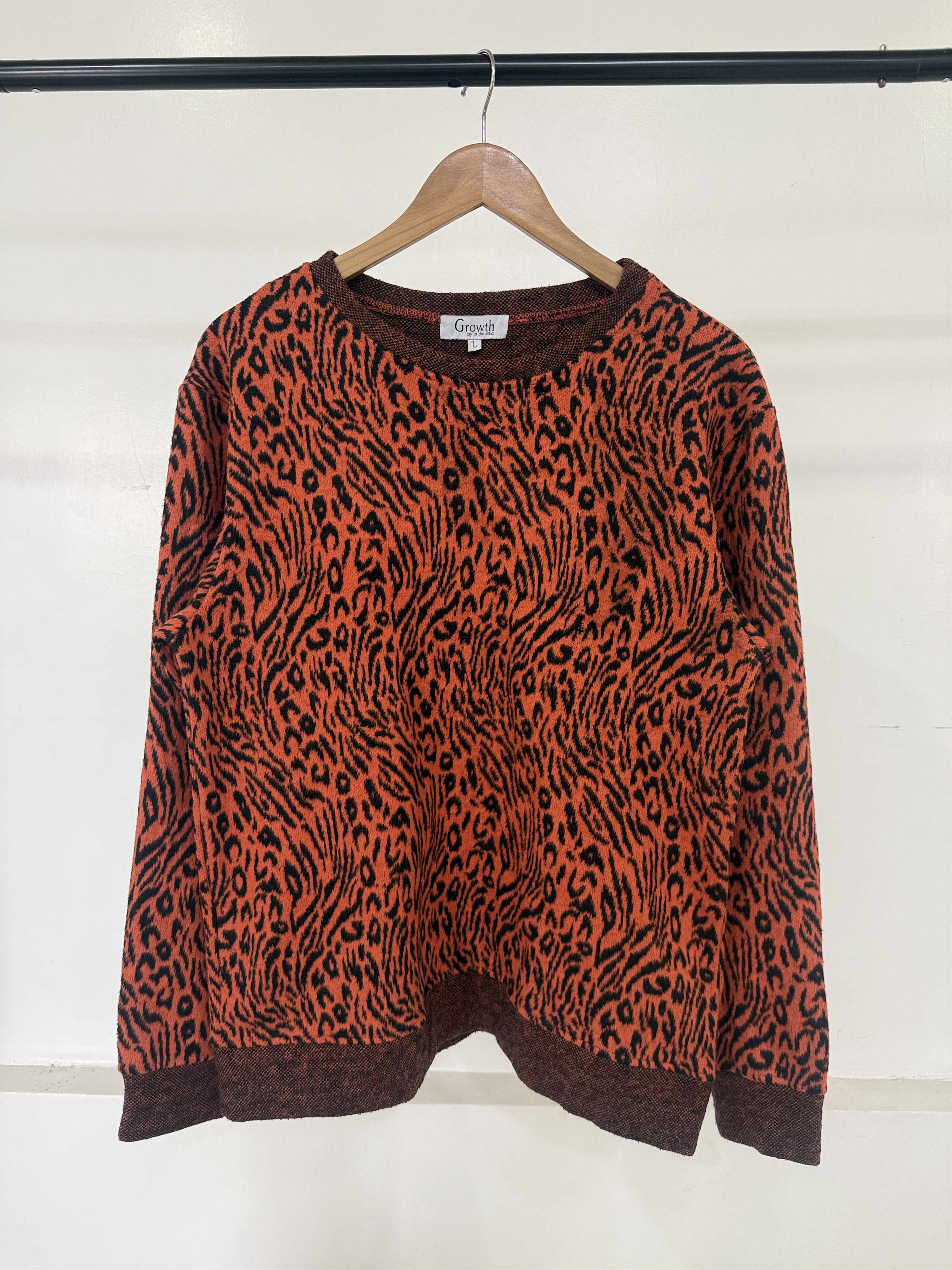 In The Attic In The Attic - Leopard Sweater Ifsixwasnine LGB GRUNGE Size US L / EU 52-54 / 3 - 1 Thumbnail