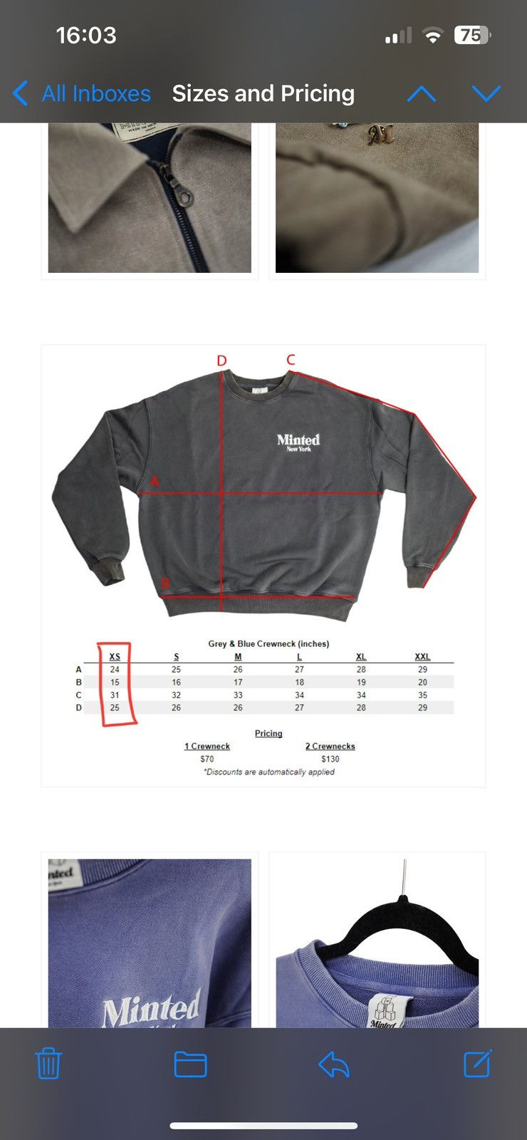 Minted New York minted new york hoodie Size US XS / EU 42 / 0 - 6 Thumbnail