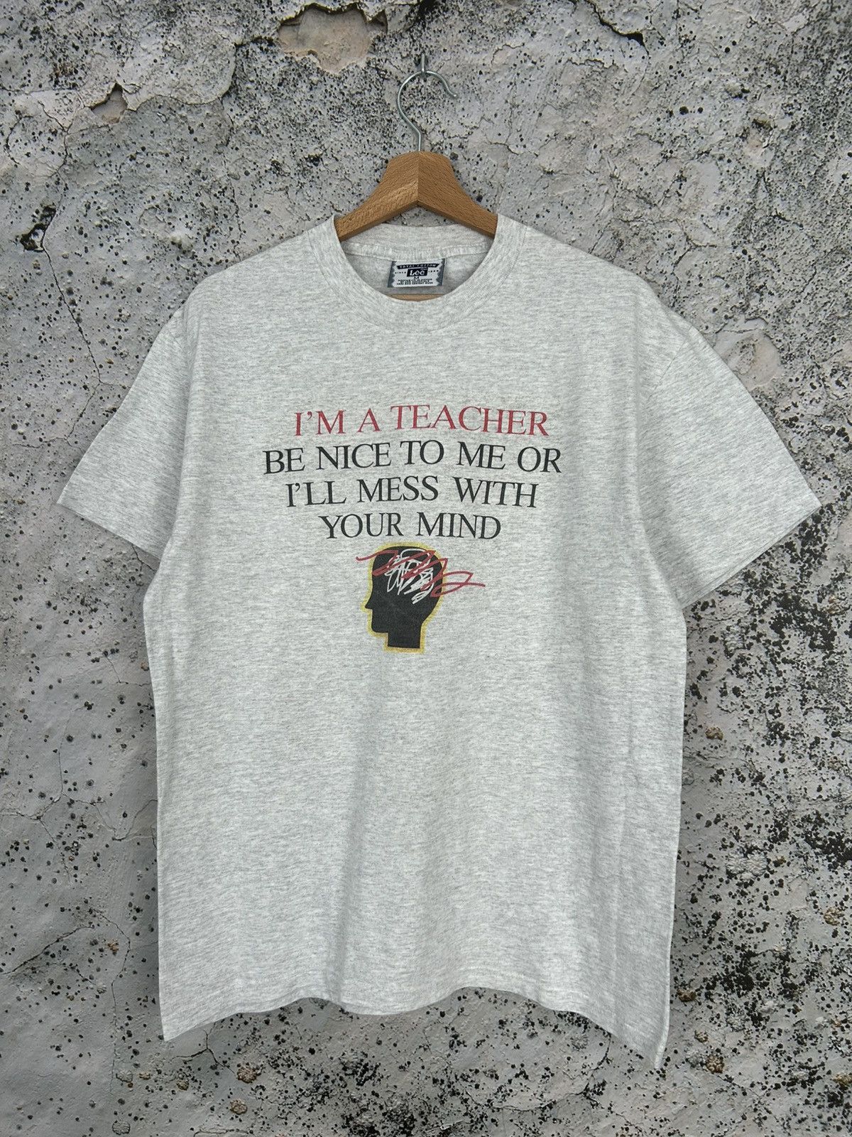 Lee Vintage Graphic Tee USA 90s Boxy Fit Graphic Streetwear Size US M / EU 48-50 / 2 - 1 Thumbnail