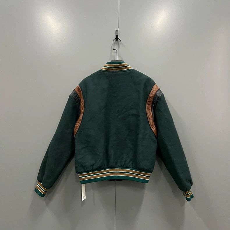 Prada Prada Leather-blocking and color-blocking baseball jacket 2 Size US XL / EU 56 / 4 - 3 Thumbnail