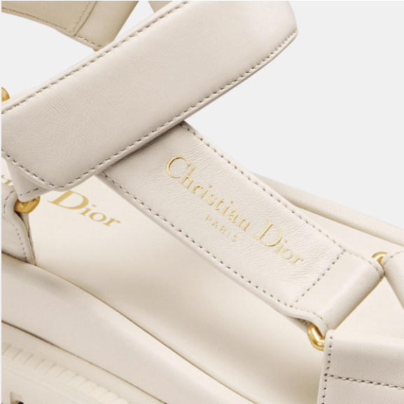 Dior o1w1db10126 KCQ893 D-Wave Sandals in White Size US 10 / IT 40 - 4 Thumbnail