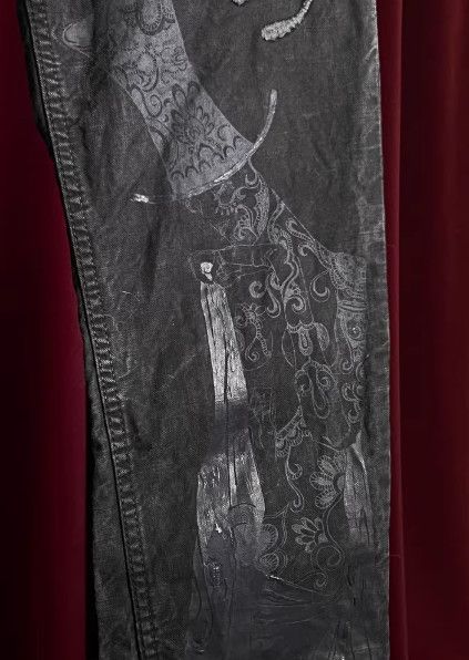Share Spirit Homme SHARE SPIRIT Embroidered Patchwork Denim Jeans Size US 36 / EU 52 - 3 Thumbnail