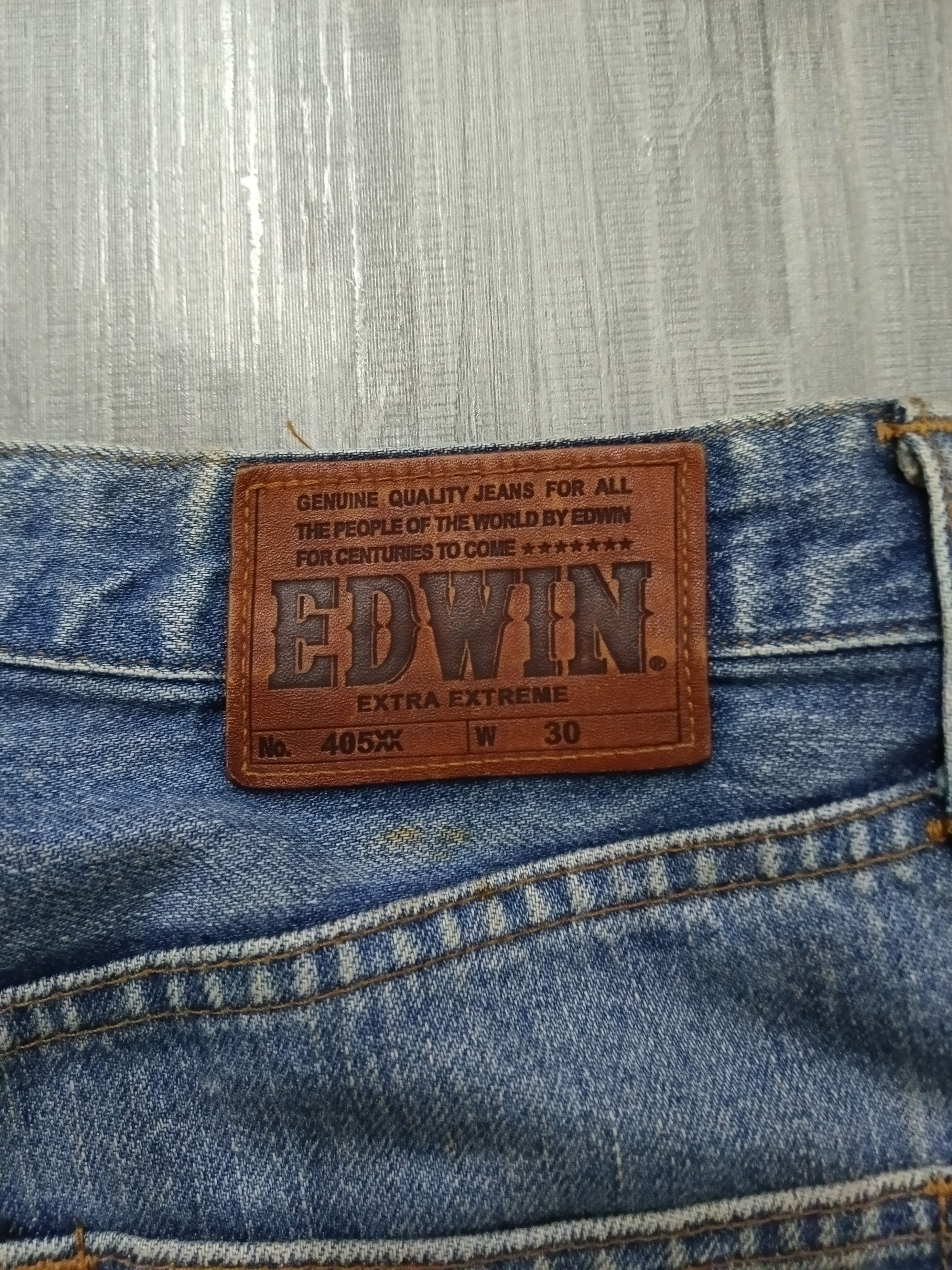Edwin 🔥INSANE 90s RIPED KURT COBAIN STYLE EDWIN DENIM PANTS Size US 30 / EU 46 - 12 Thumbnail