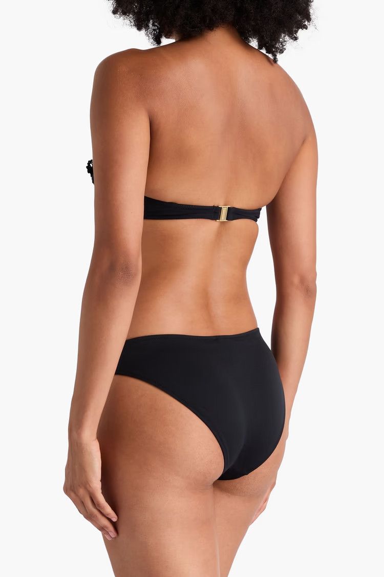 Zimmermann oc11z0226 Flora Underwired Bandeau Bikini Top In Black Size ONE SIZE - 3 Thumbnail