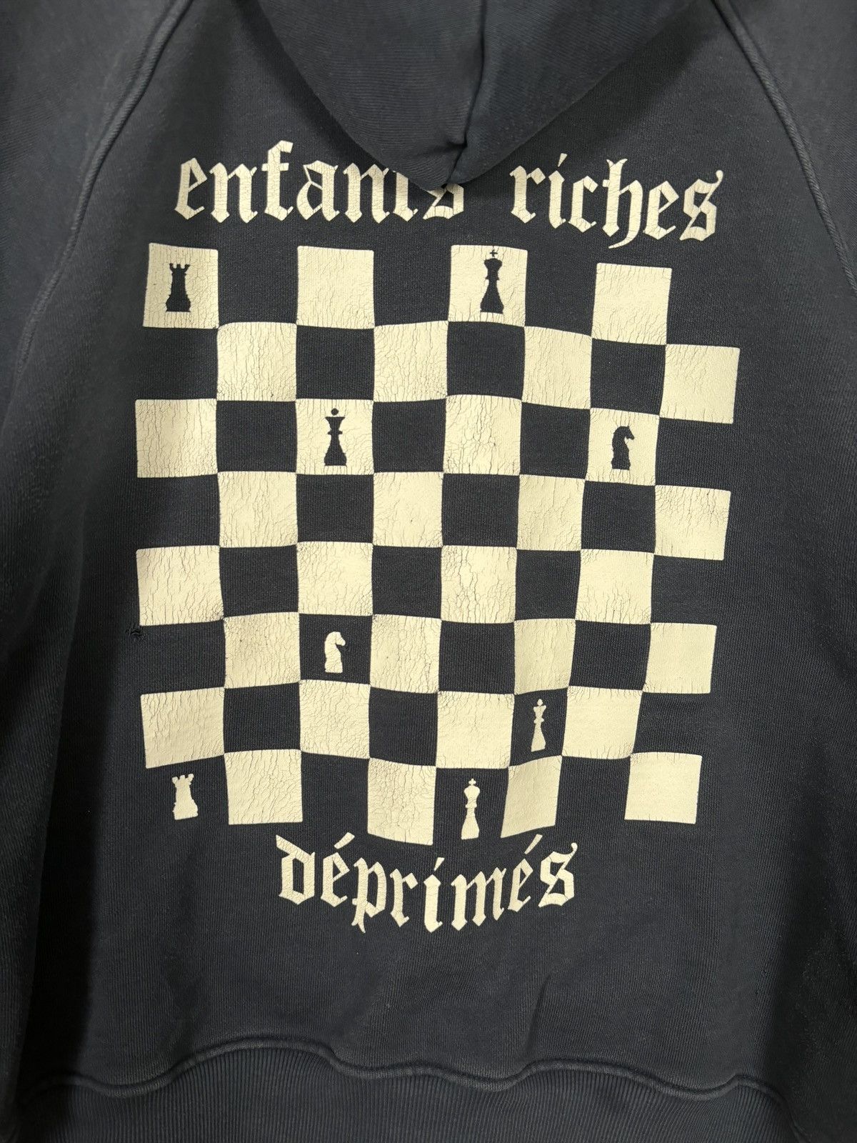 Enfants Riches Deprimes 🚭RARE ERD🚭2018 NAVY BLUE “CHECKERBOARD LOGO HOODIE” GRAIL Size US L / EU 52-54 / 3 - 6 Thumbnail
