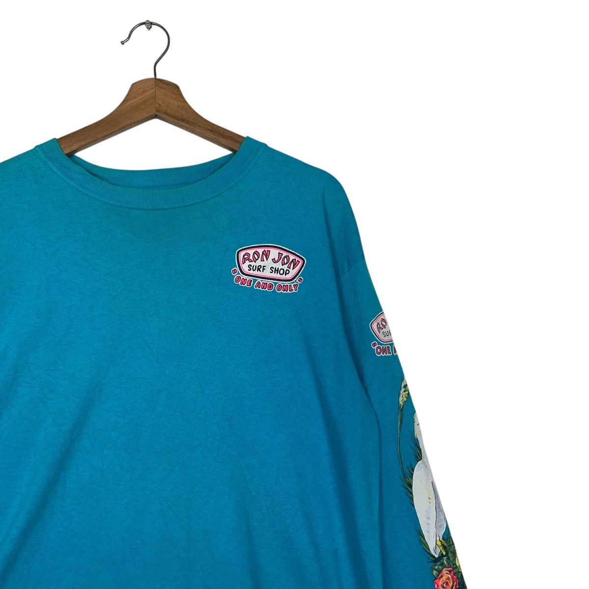 Ron Jon Surf Shop 90’s RON JON SURF SHOP Big Logo Long Sleeve Tees #2847-C128 Size US L / EU 52-54 / 3 - 6 Thumbnail