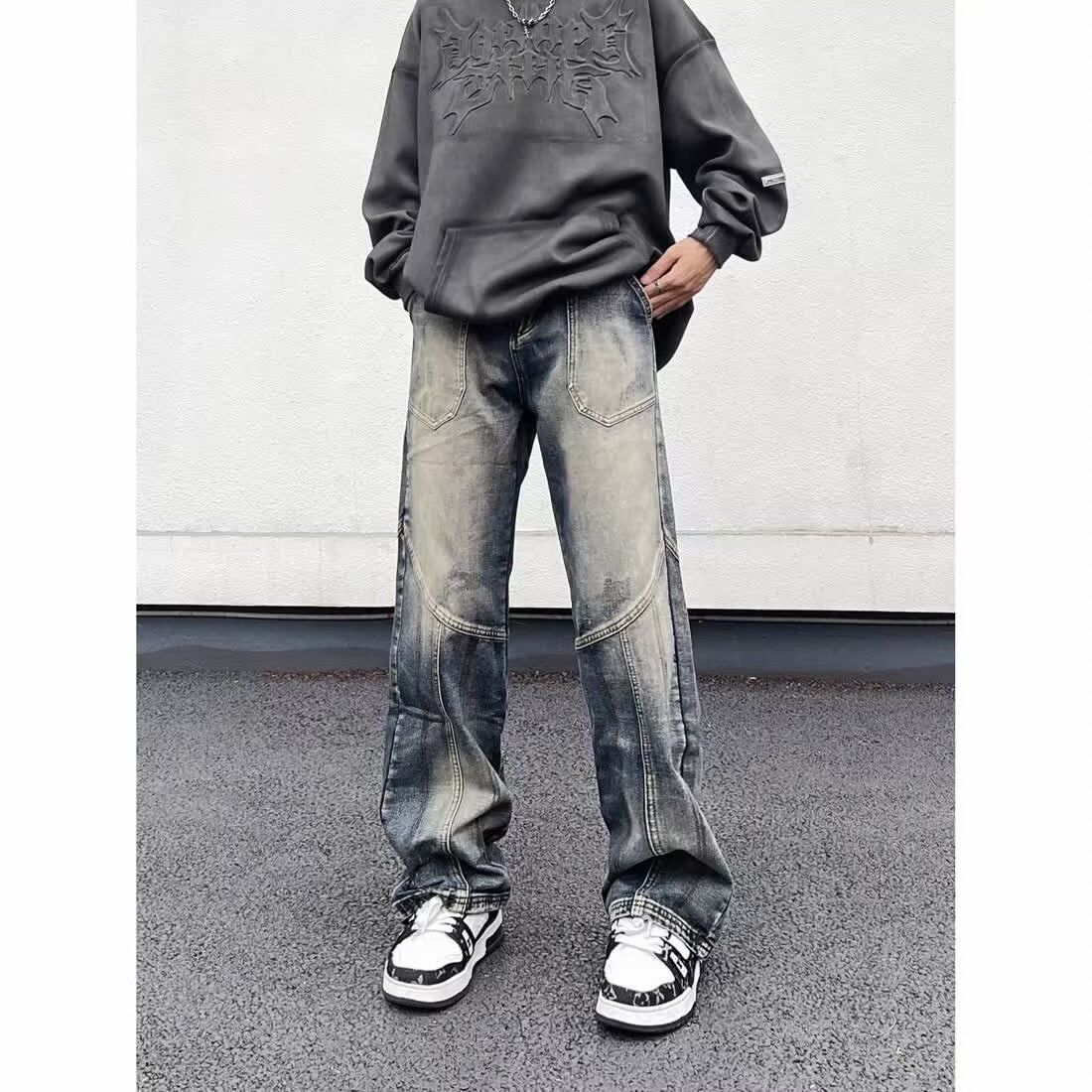 Japanese Brand Loose straight leg casual high street jeans Size US 32 / EU 48 - 2 Thumbnail