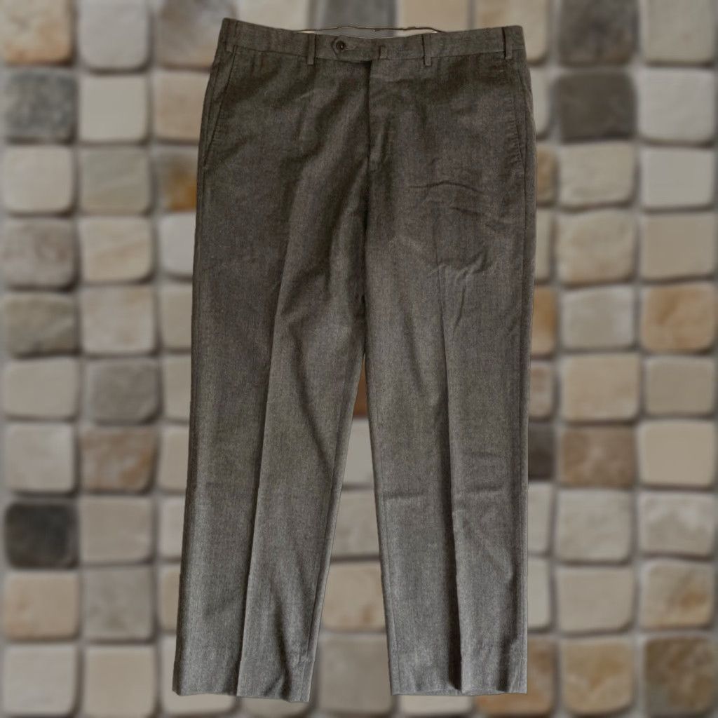 Ermenegildo Zegna Ermenegildo Zegna Men's Wool Pants Gray Sz 36 Size US 36 / EU 52 - 1 Thumbnail