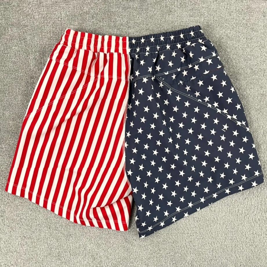 Vintage Freeballers Shorts Mens Medium / 6" Lined Red White Blue USA Flag Star Patriotic Shirt Size US 31 - 2 Thumbnail