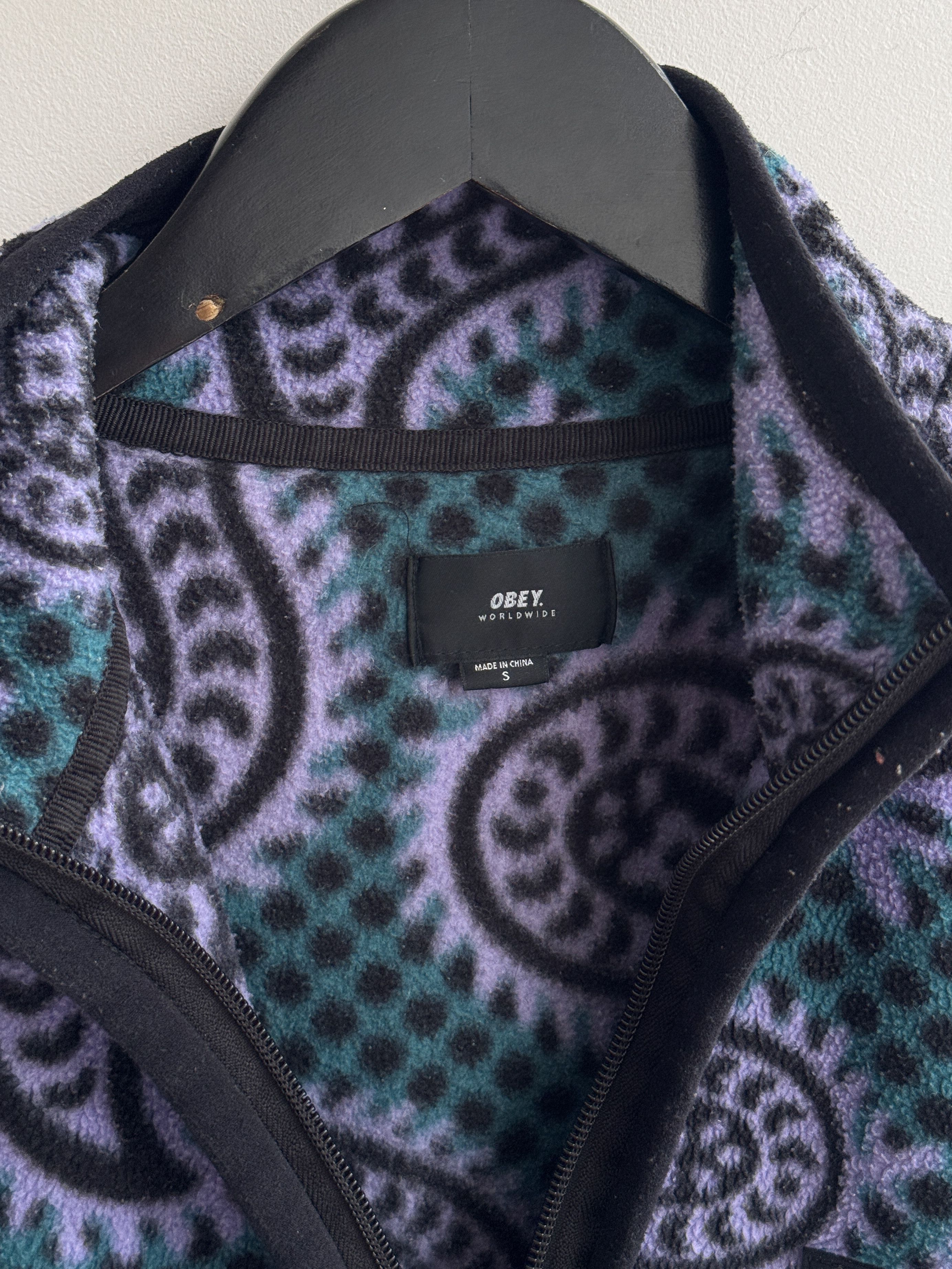 Obey Obey Half Zip Fleece Pullover Sweatshirt Size US S / EU 44-46 / 1 - 6 Thumbnail