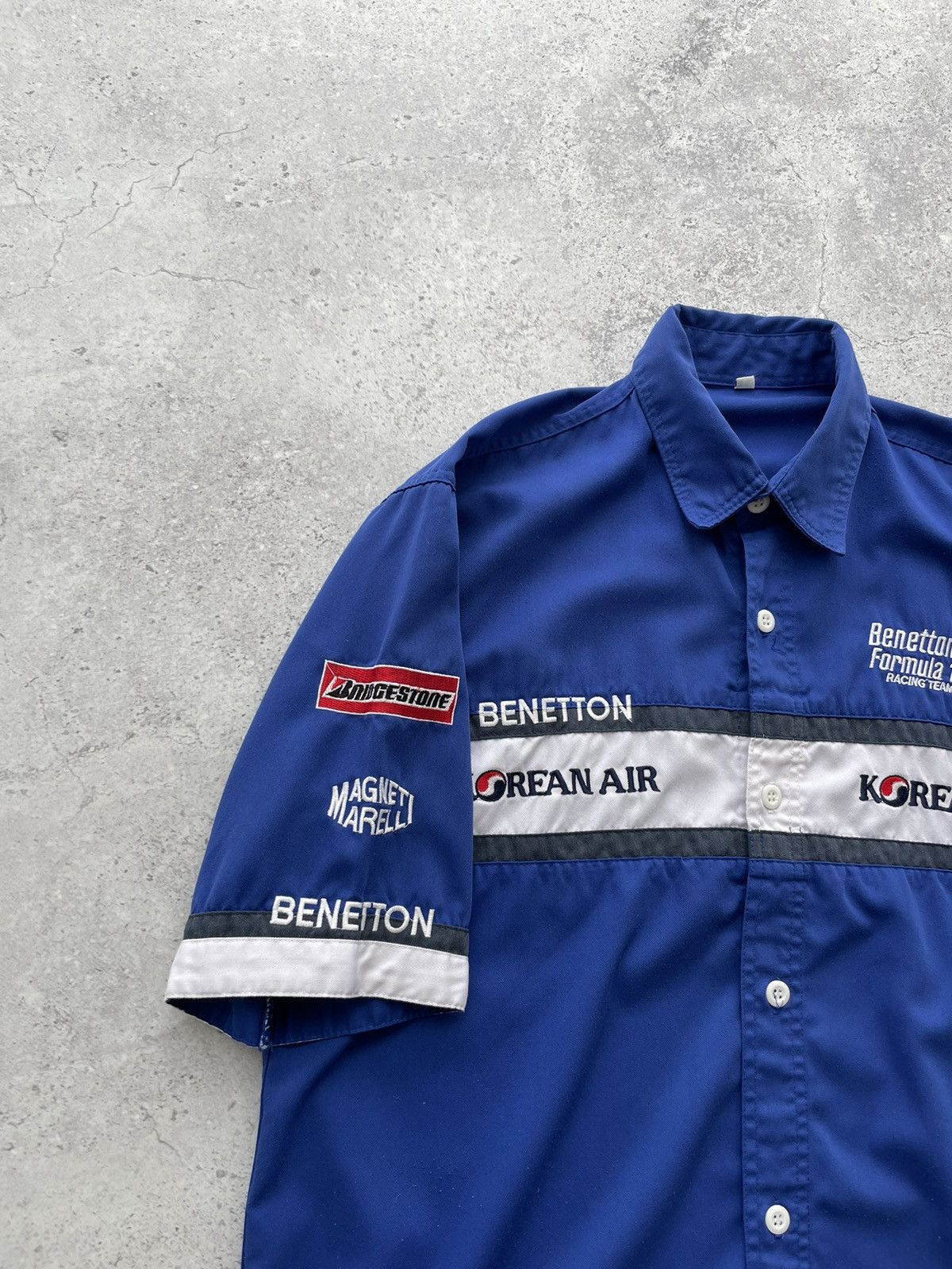 Benetton 2000s Rare Benetton Formula 1 Mild Seven Racing Team Shirt Size US L / EU 52-54 / 3 - 7 Thumbnail