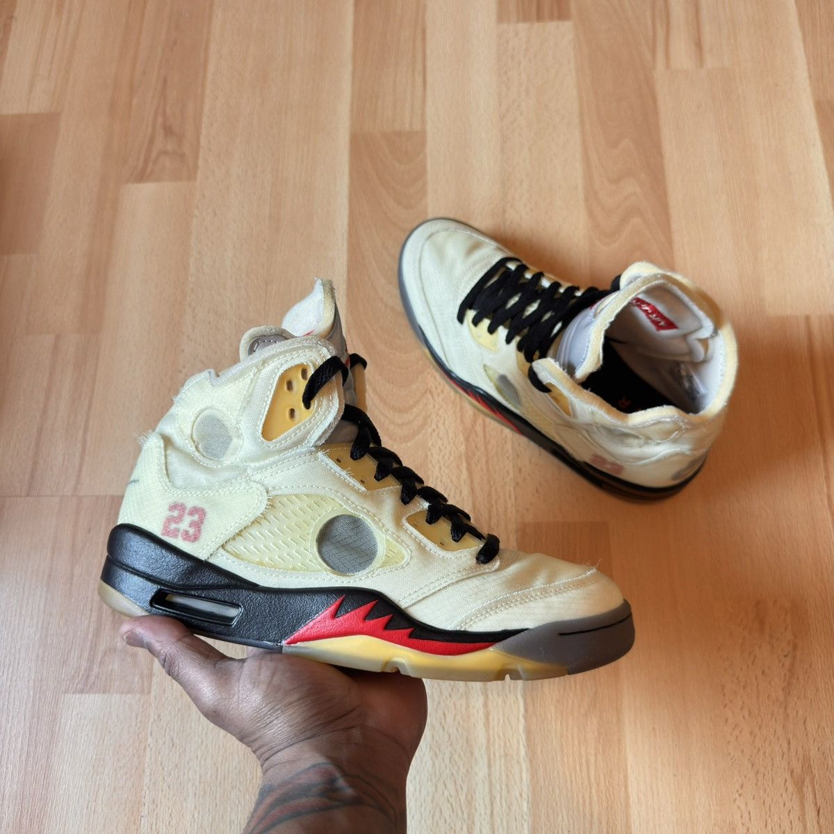 Jordan Brand × Off-White Air jordan 5 x Off White sail Size US 7 / EU 40 - 1 Thumbnail