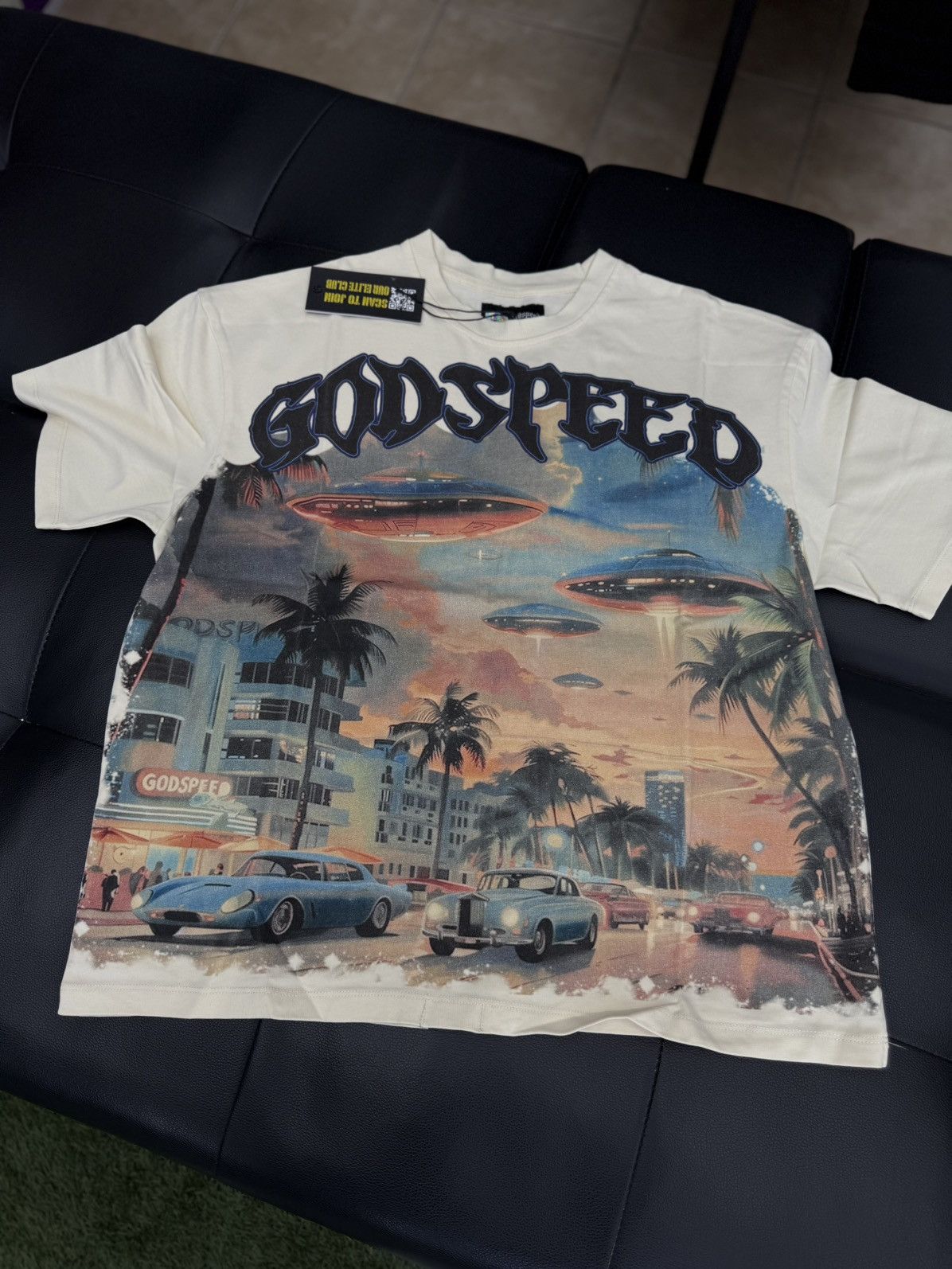 Godspeed Godspeed UFO Miami Tee Shirt Size M (NEW) Size US M / EU 48-50 / 2 - 1 Thumbnail
