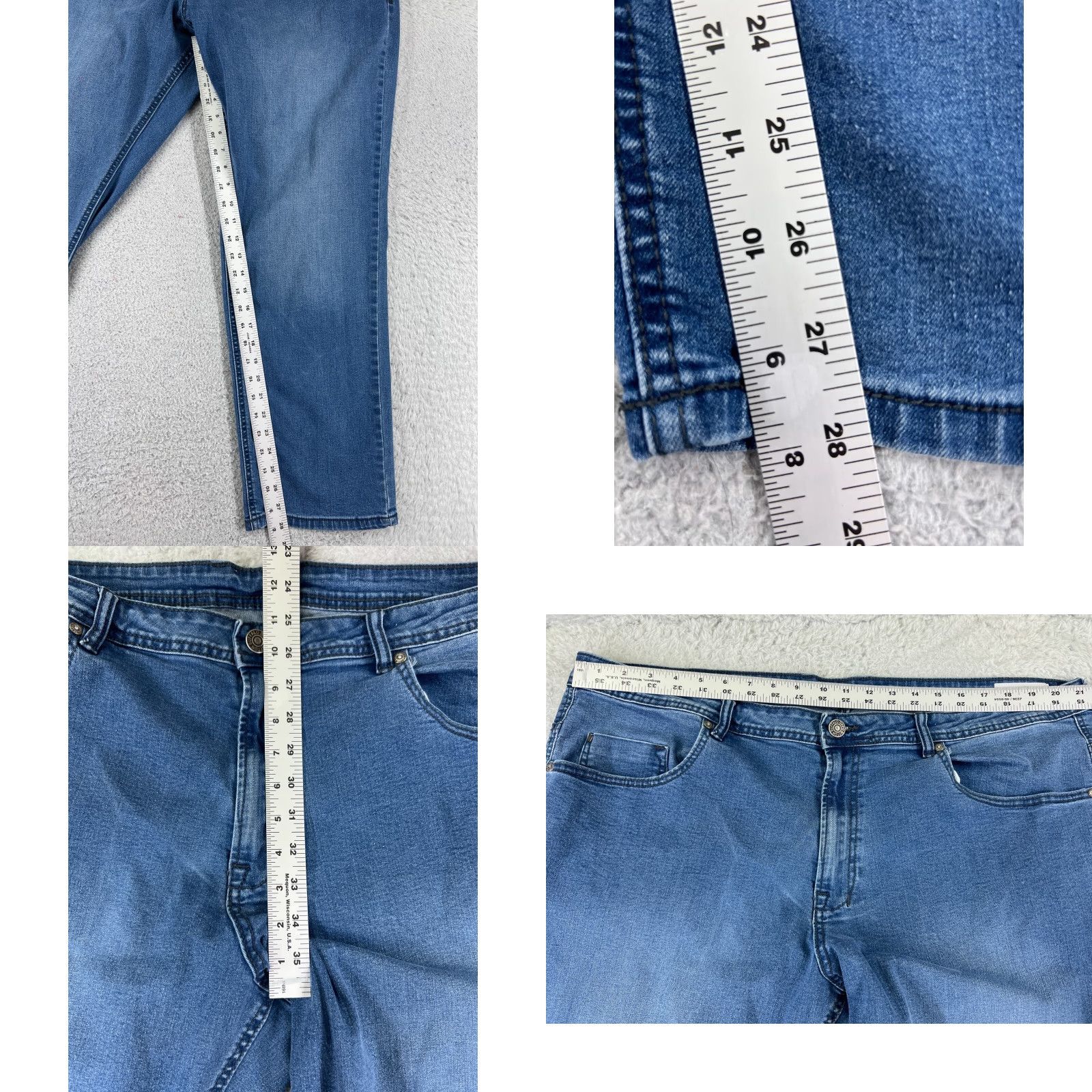 Buffalo David Bitton Buffalo David Bitton Jeans Adult 44 Blue Denim Axel Cotton Blend 44x30 Size US 44 / EU 60 - 8 Thumbnail