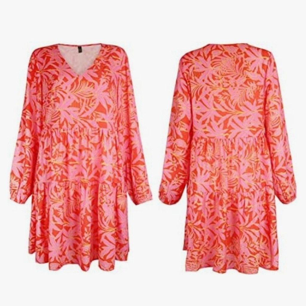 Other NWT FANCYINN Cute Mini Shift Dress w/ Bell Sleeves & V-Neck Size XL / US 12-14 / IT 48-50 - 5 Thumbnail