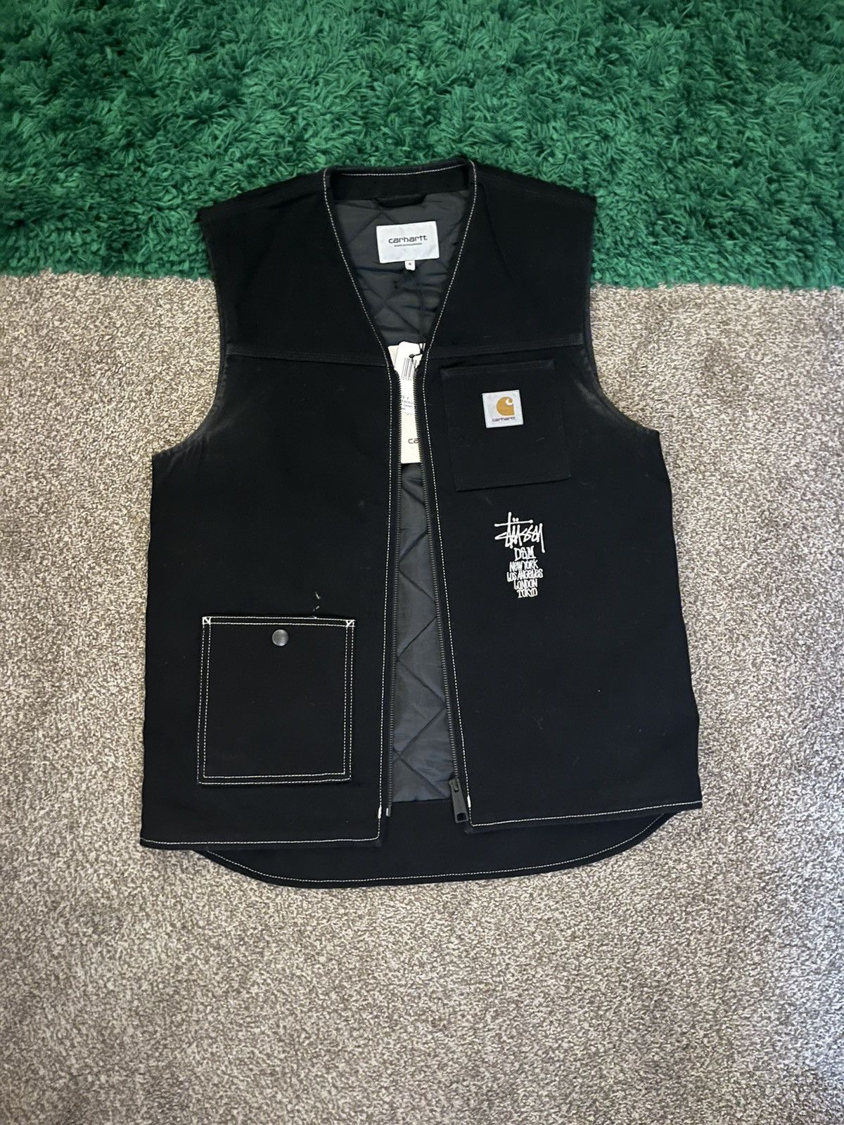 Stussy Carhartt Vest | Grailed
