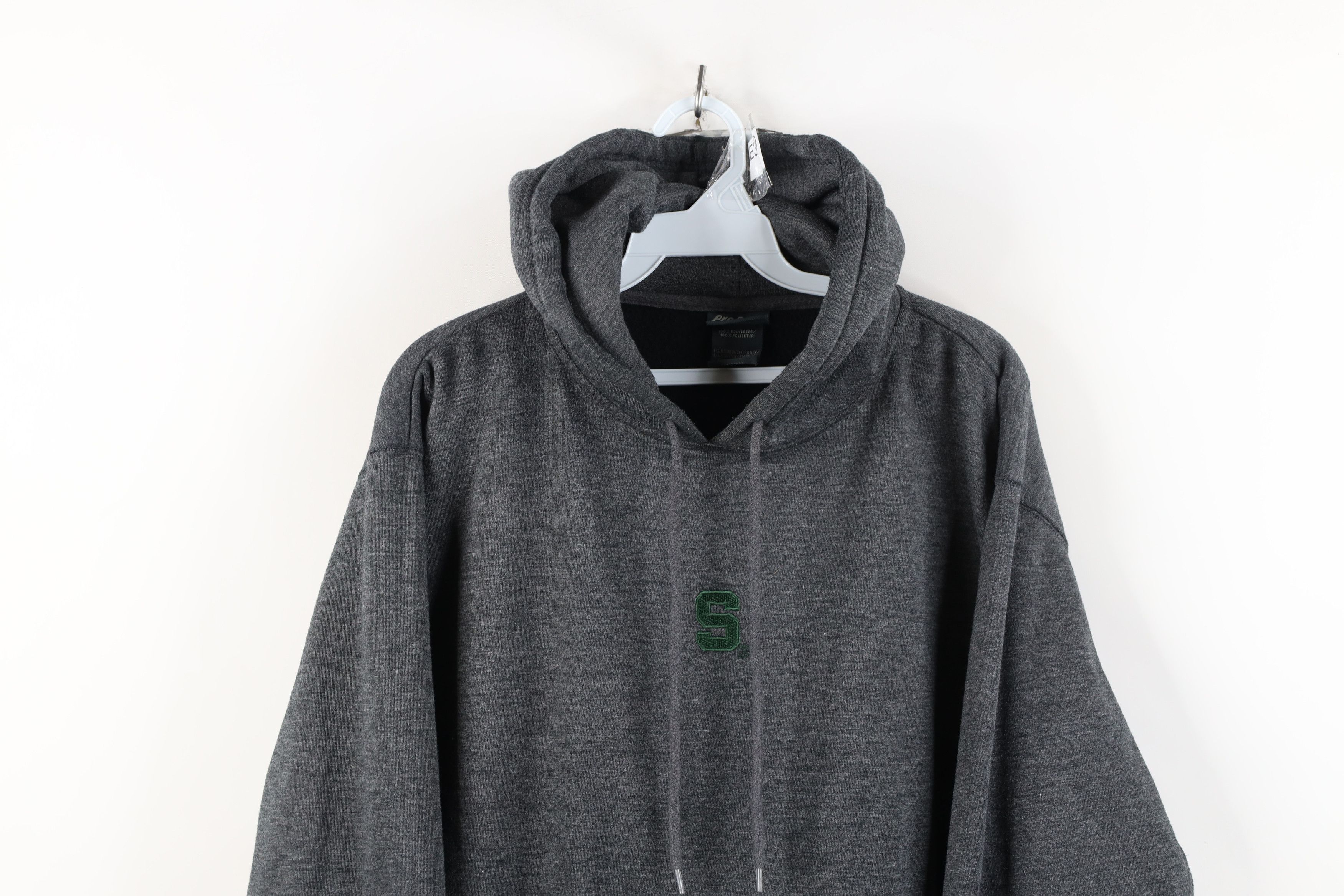 Vintage Vintage 90s Y2K Michigan State University Hoodie Sweatshirt Size US M / EU 48-50 / 2 - 2 Thumbnail