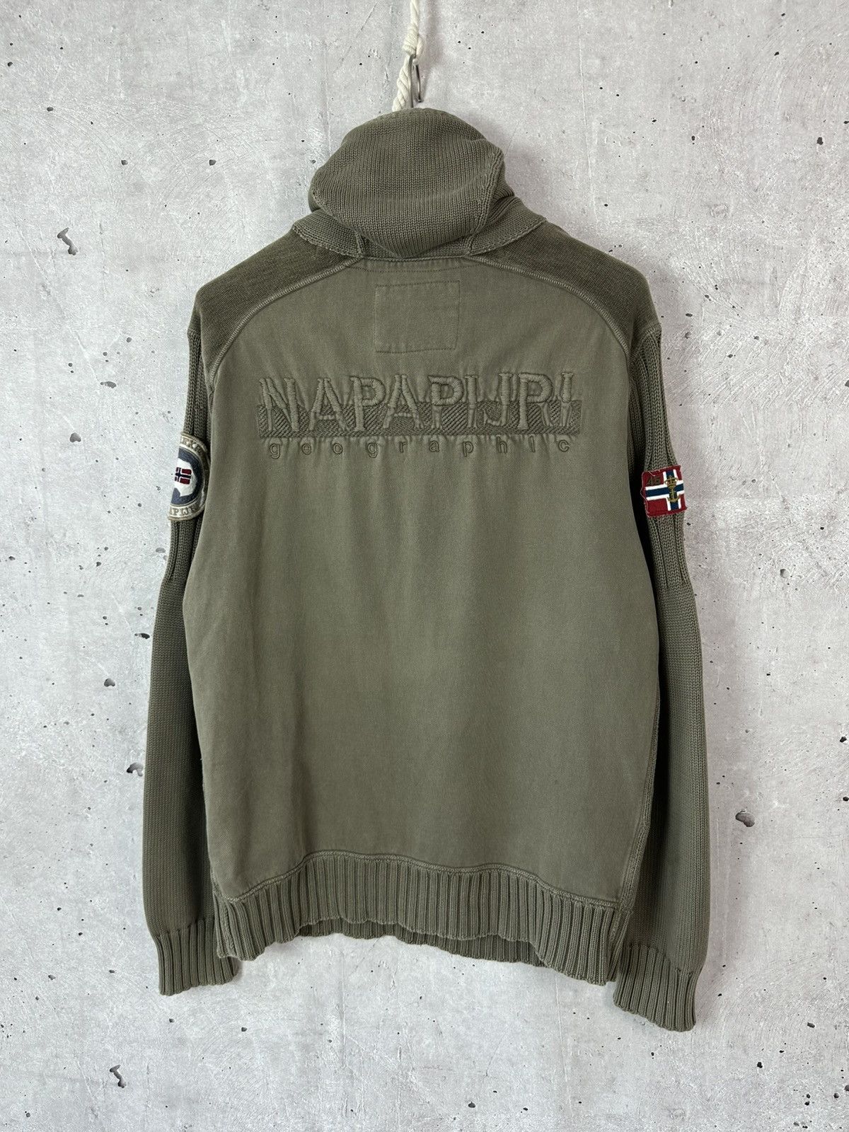 Napapijri Vintage Napapijri Knit Khaki Bondage Jumper Size US XXL / EU 58 / 5 - 1 Thumbnail