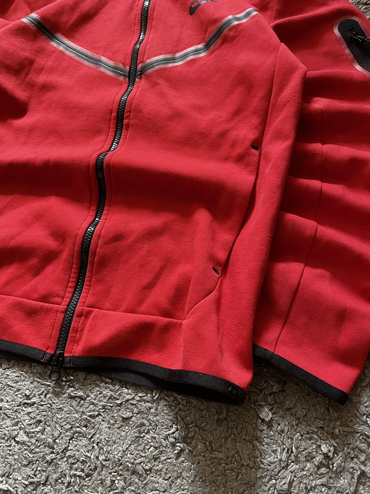 Nike × Vintage Nike Tech-Fleece Zip Hoodie Streetwear Logo Swoosh Rare Size US S / EU 44-46 / 1 - 5 Thumbnail