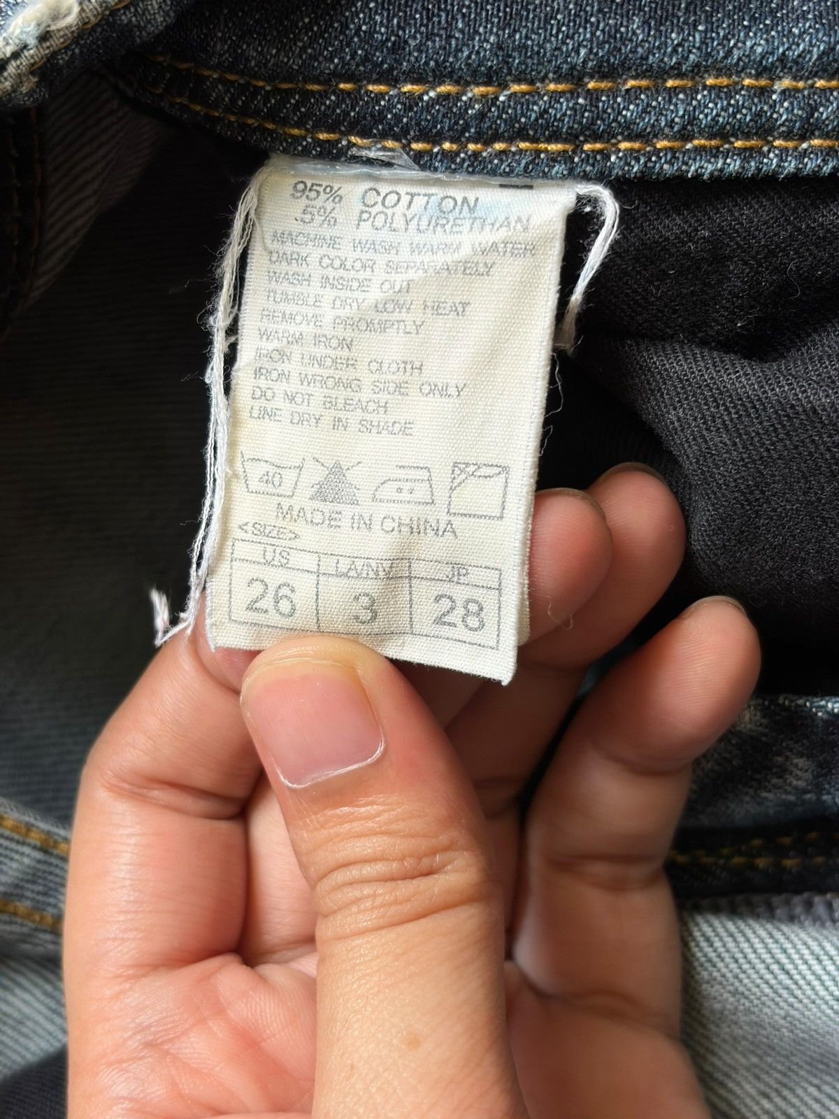 Diesel Vintage Japanese Brand Distress Low Rise Flare Jeans Size 28" / US 6 / IT 42 - 5 Thumbnail