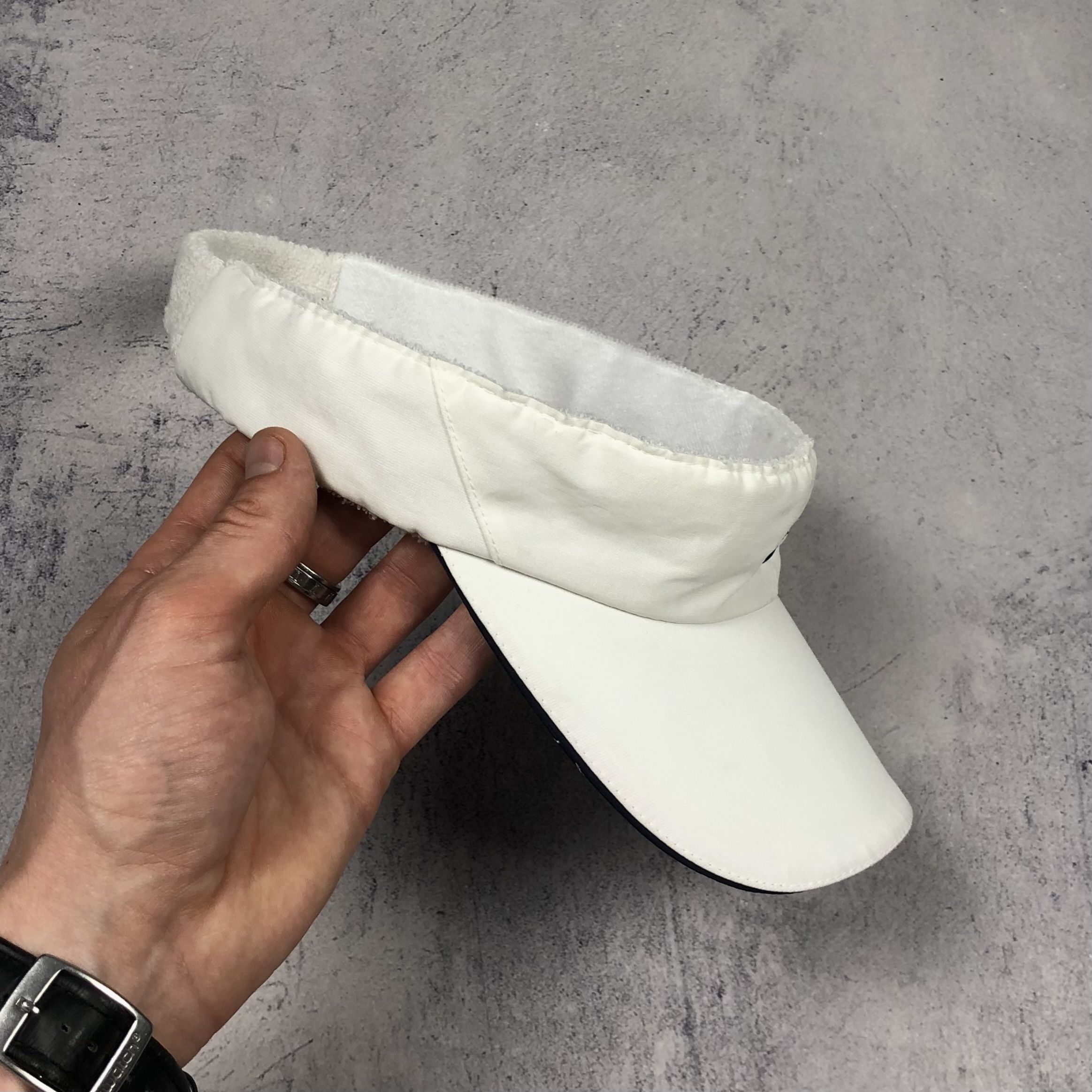 Nike Y2K Nike Swoosh Visor Cap Size ONE SIZE - 6 Thumbnail